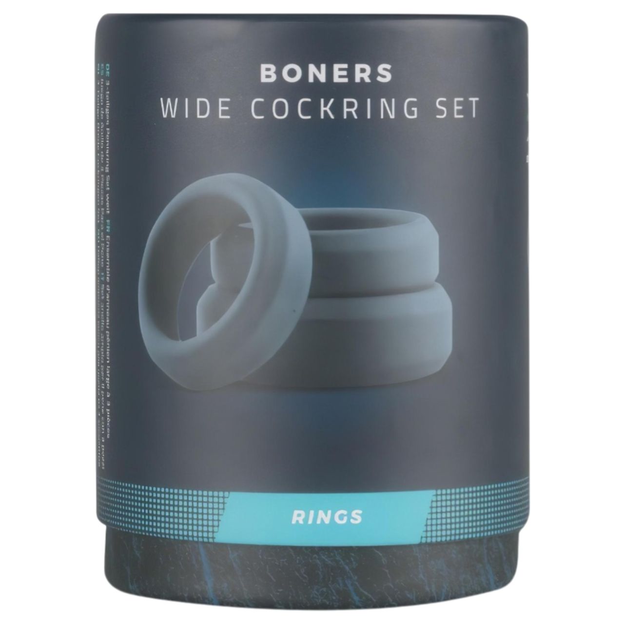 Boners - szilikon péniszgyűrű szett - 3 db (szürke) Boners - szilikon péniszgyűrű szett - 3 db (szürke)