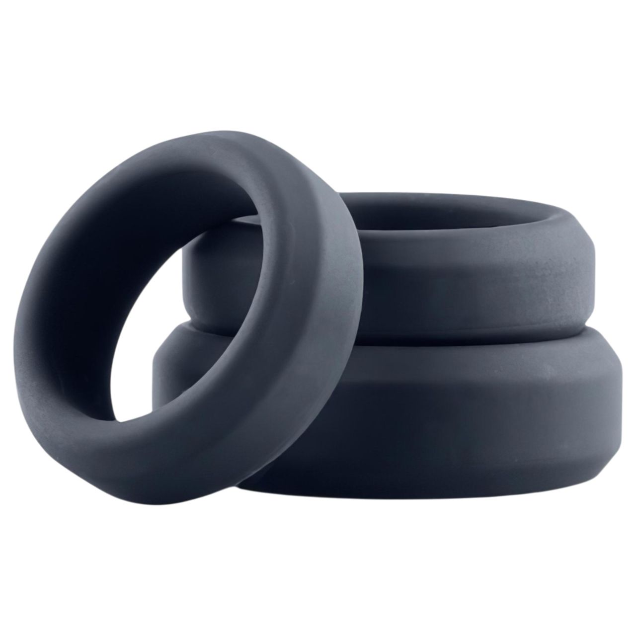 Boners - szilikon péniszgyűrű szett - 3 db (szürke) Boners - szilikon péniszgyűrű szett - 3 db (szürke)