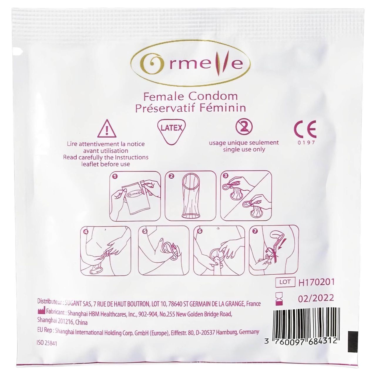 Ormelle Femail - női óvszer (5 db) Ormelle Femail - női óvszer (5 db)