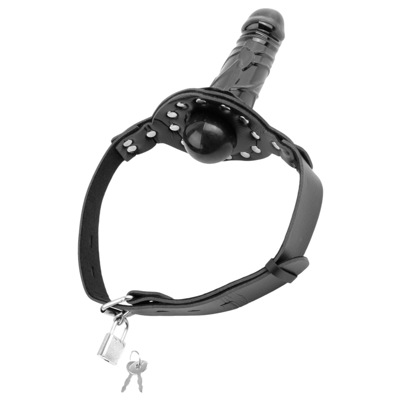 Fetish Fantasy - szájpecek dildóval (fekete) Fetish Fantasy - szájpecek dildóval (fekete)
