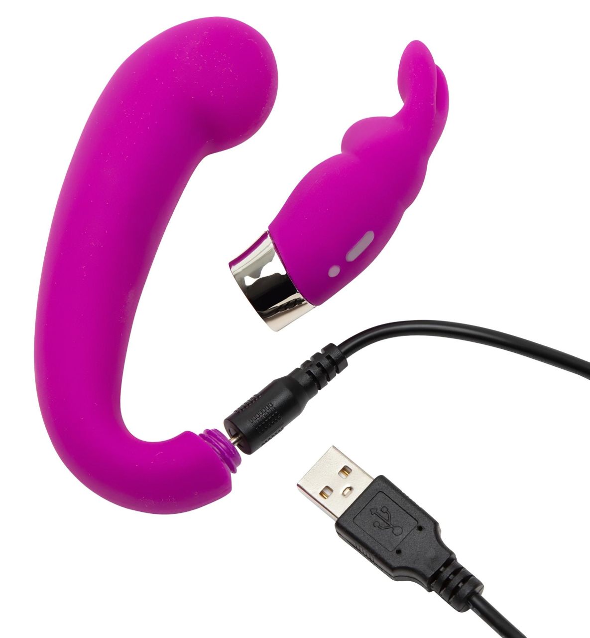 Happyrabbit Mini G - akkus, csiklókaros G-pont vibrátor (lila) Happyrabbit Mini G - akkus, csiklókaros G-pont vibrátor (lila)