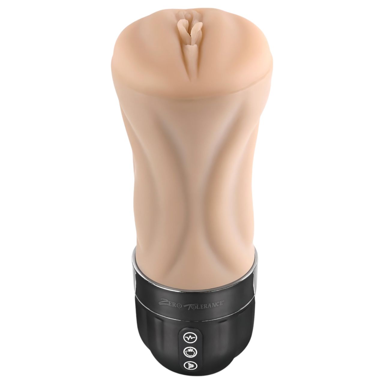Zero Tolerance Tight Lipped - szívó-rezgő műpunci (testszínű)