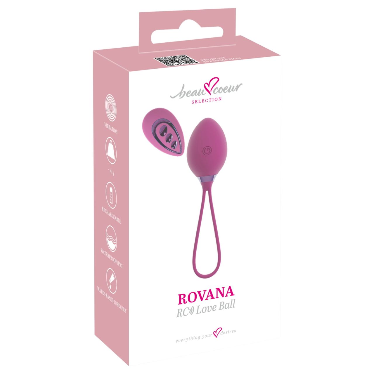 Beau Coeur Rovana - hordható rádiós vibrációs tojás (lila) Beau Coeur Rovana - hordható rádiós vibrációs tojás (lila)