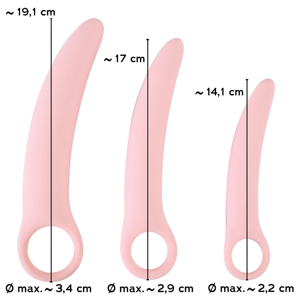 Smile Vaginal Trainers - Vaginális Tréner Szett 3 Méretben (Medencefenék Erősítő)