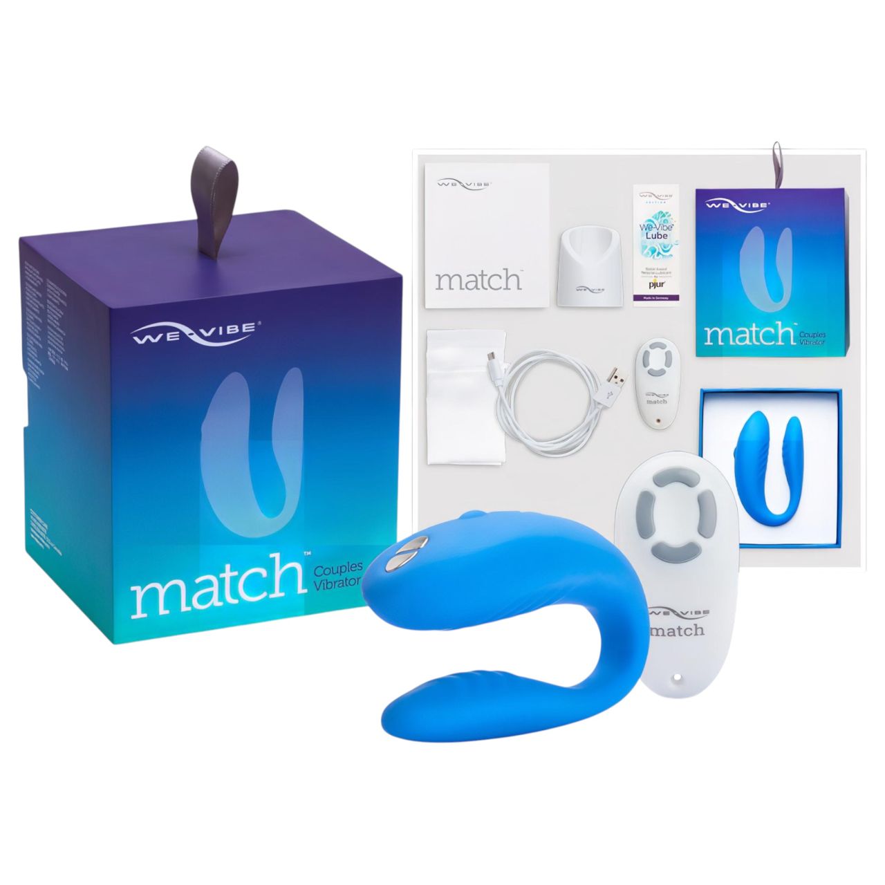 We-Vibe Match - vízálló, akkus párvibrátor (kék) We-Vibe Match - vízálló, akkus párvibrátor (kék)