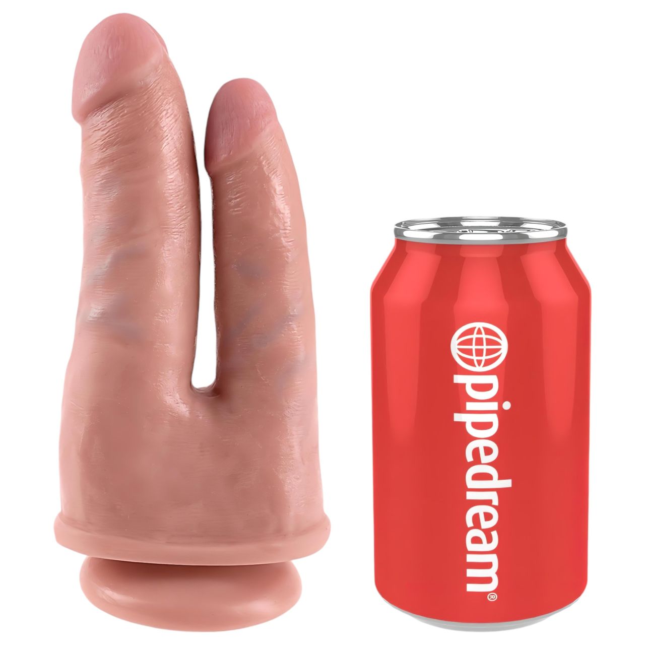 King Cock Double Penetrator - élethű dupla dildó (testszínű) King Cock Double Penetrator - élethű dupla dildó (testszínű)