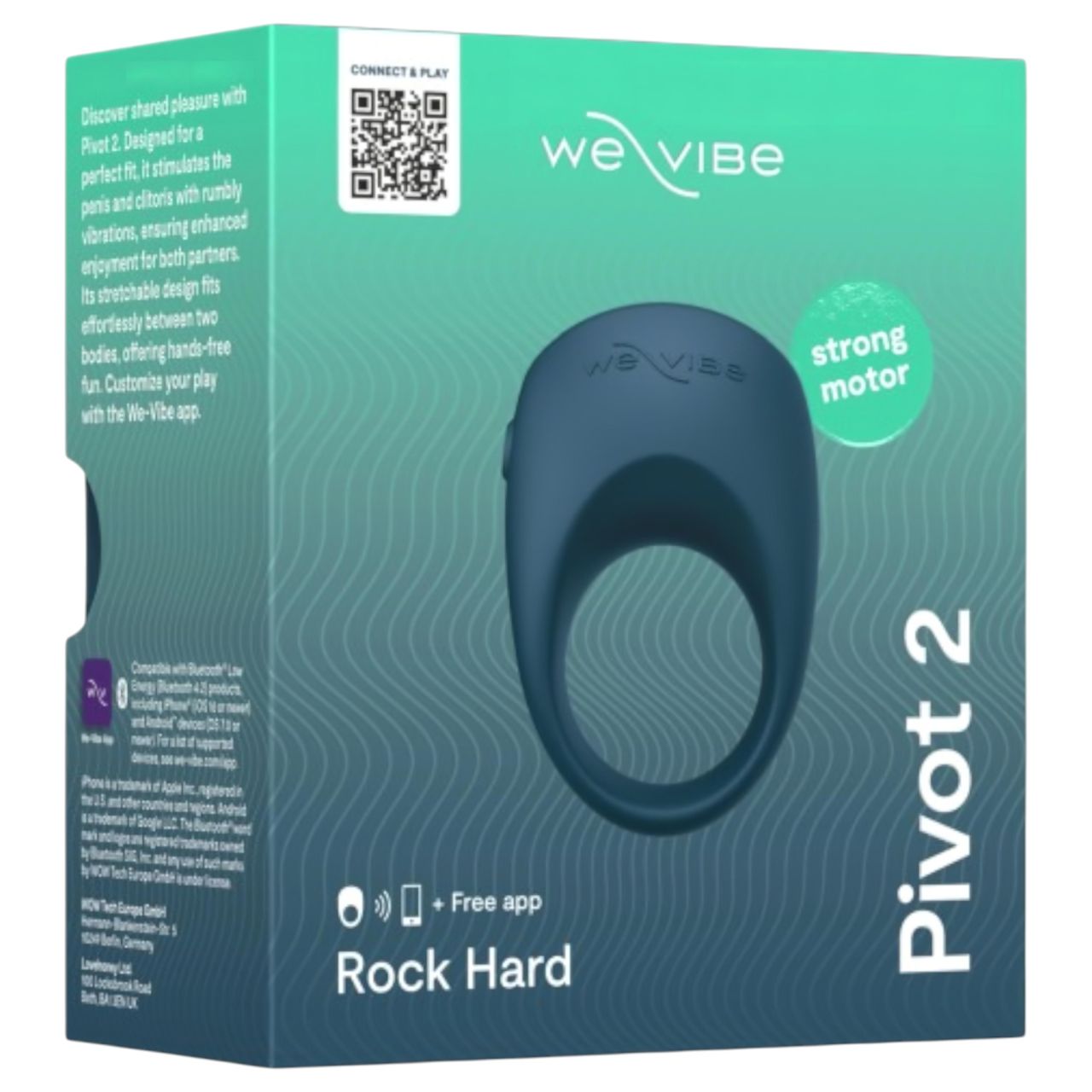 We-Vibe Pivot 2 - App-vezérelt vibrációs péniszgyűrű, férfiaknak (kék) We-Vibe Pivot 2 - App-vezérelt vibrációs péniszgyűrű, férfiaknak (kék)