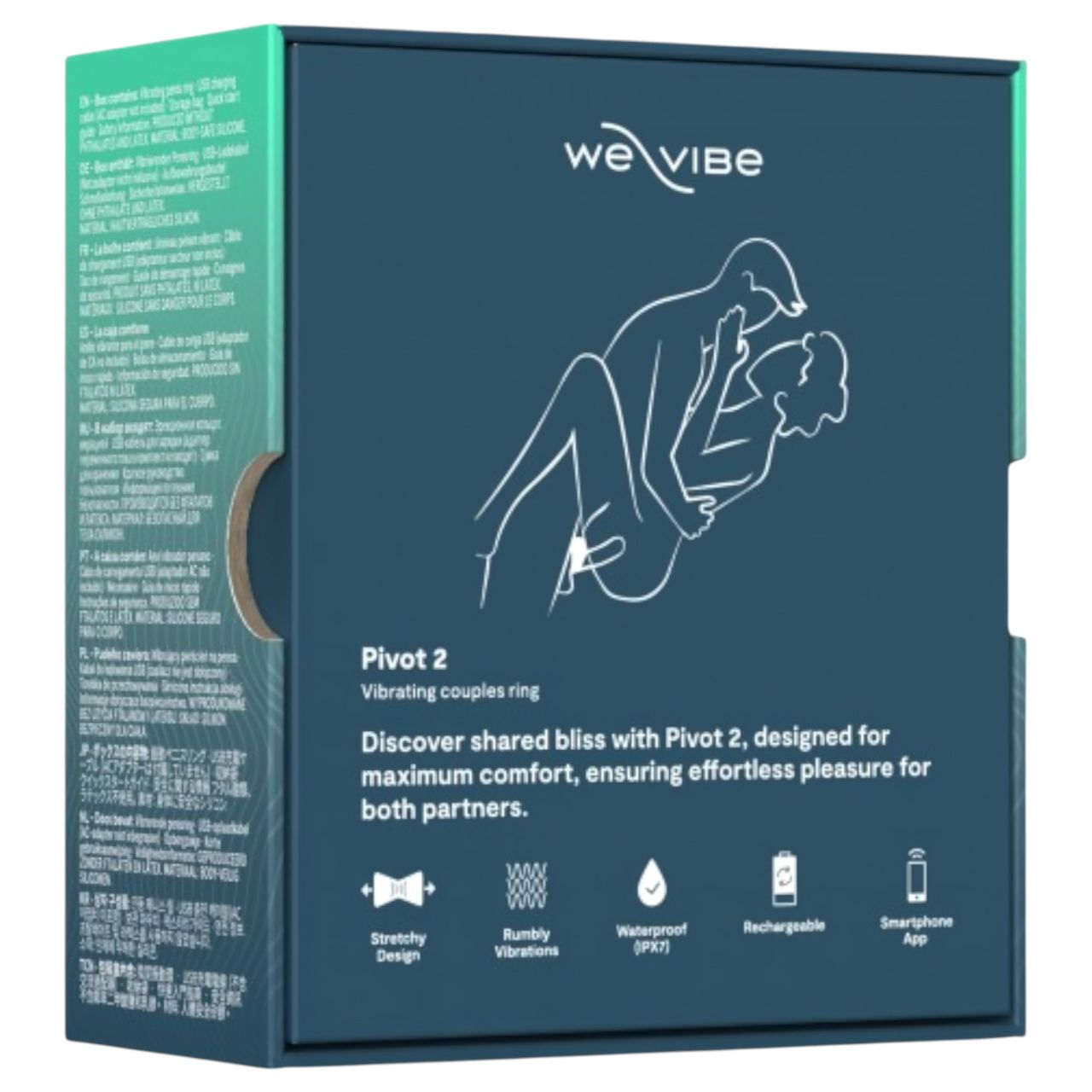 We-Vibe Pivot 2 - App-vezérelt vibrációs péniszgyűrű, férfiaknak (kék) We-Vibe Pivot 2 - App-vezérelt vibrációs péniszgyűrű, férfiaknak (kék)