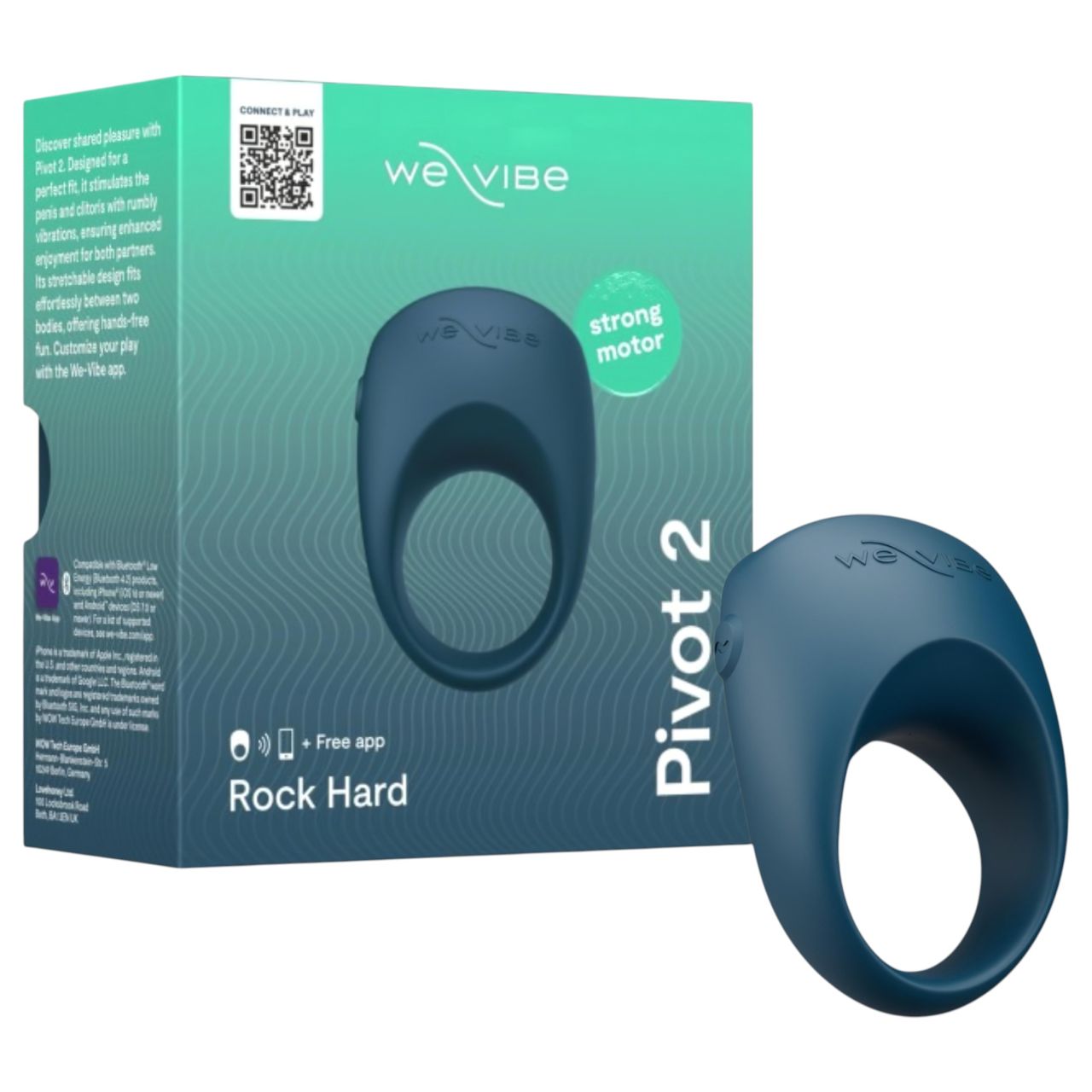 We-Vibe Pivot 2 - App-vezérelt vibrációs péniszgyűrű, férfiaknak (kék) We-Vibe Pivot 2 - App-vezérelt vibrációs péniszgyűrű, férfiaknak (kék)