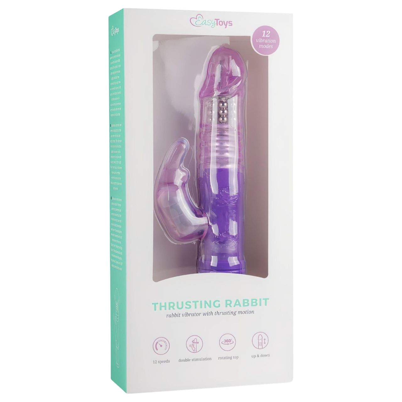 EasyToys Bunny - lökő-forgó vibrátor (lila) EasyToys Bunny - lökő-forgó vibrátor (lila)