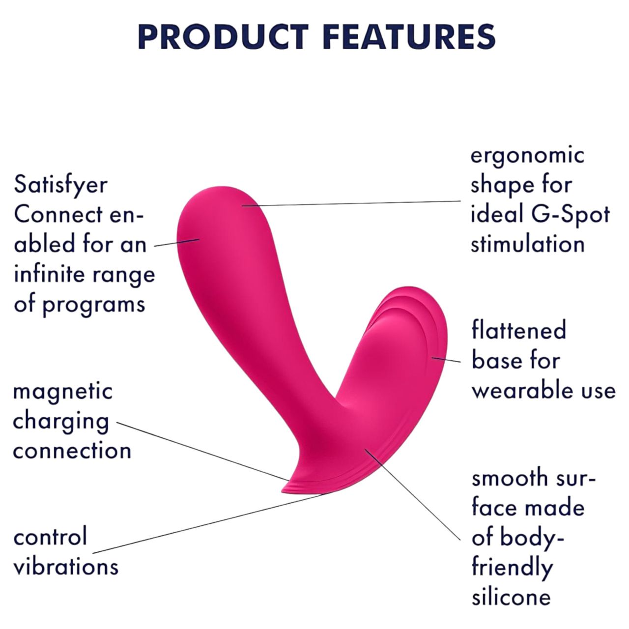 Satisfyer Top Secret - App-vezérelt vibrátor (pink)
