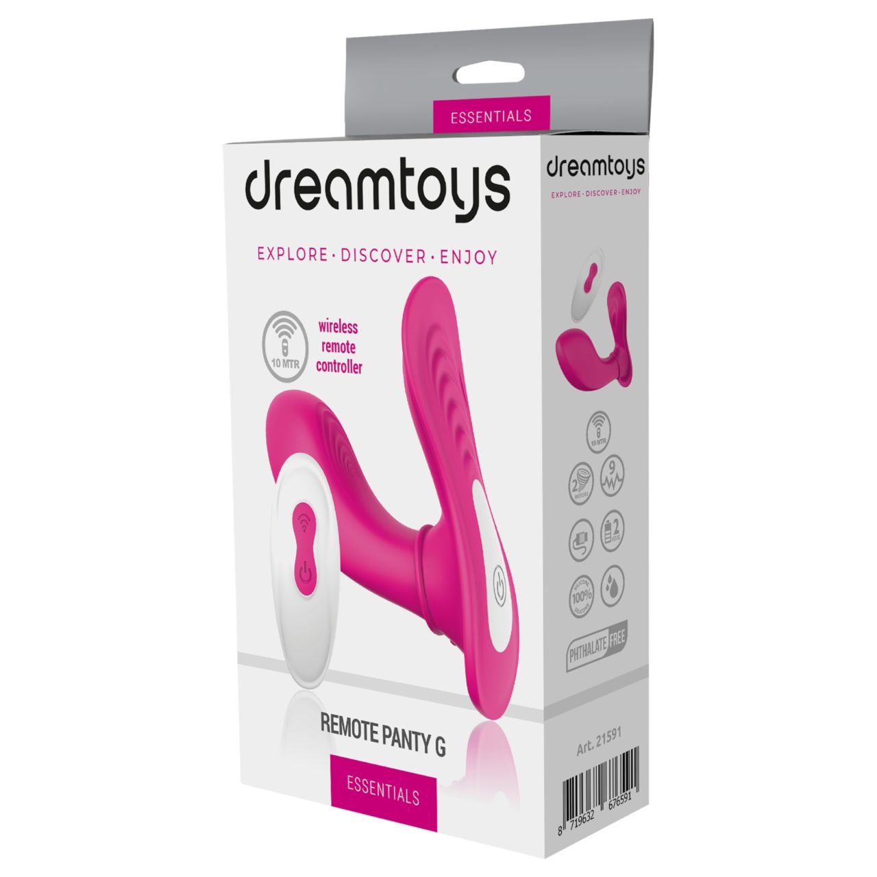 Dreamtoys Essentials - hordható G-pont izgató bugyi vibrátor (magenta)