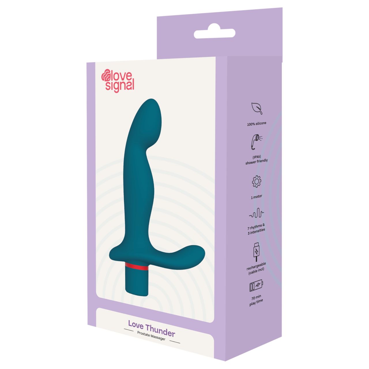 Dreamtoys Love Signal - prosztatamassírozó vibrátor (türkiz) Dreamtoys Love Signal - prosztatamassírozó vibrátor (türkiz)