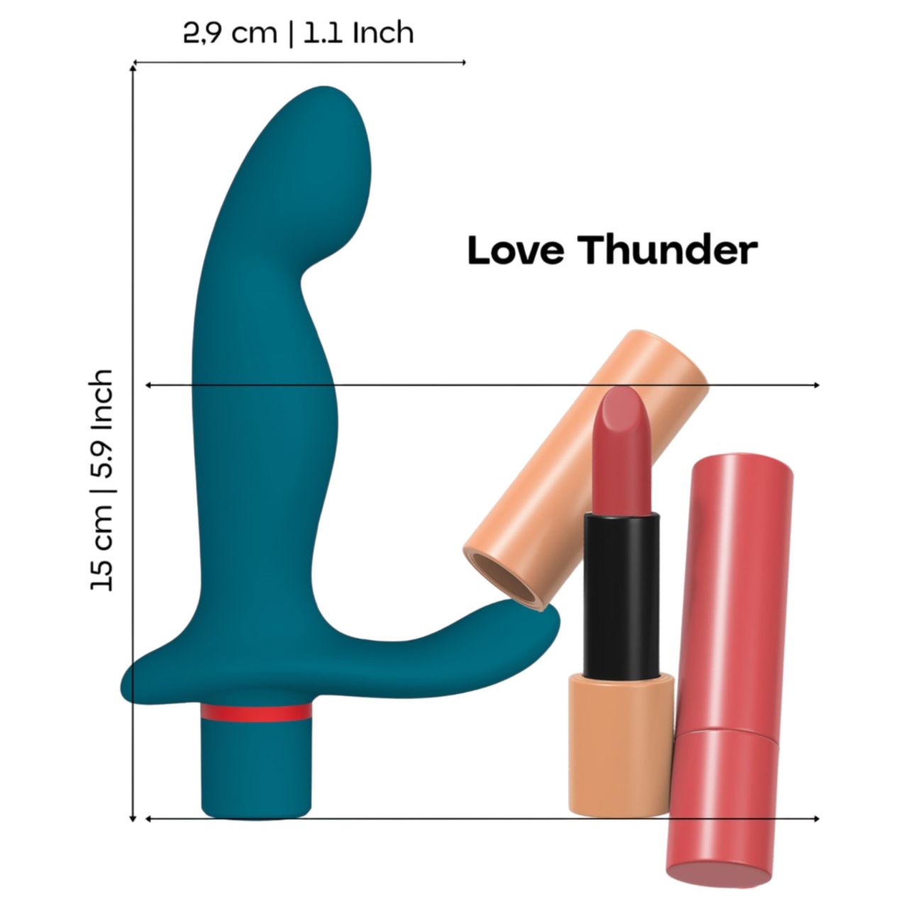 Dreamtoys Love Signal - prosztatamassírozó vibrátor (türkiz) Dreamtoys Love Signal - prosztatamassírozó vibrátor (türkiz)