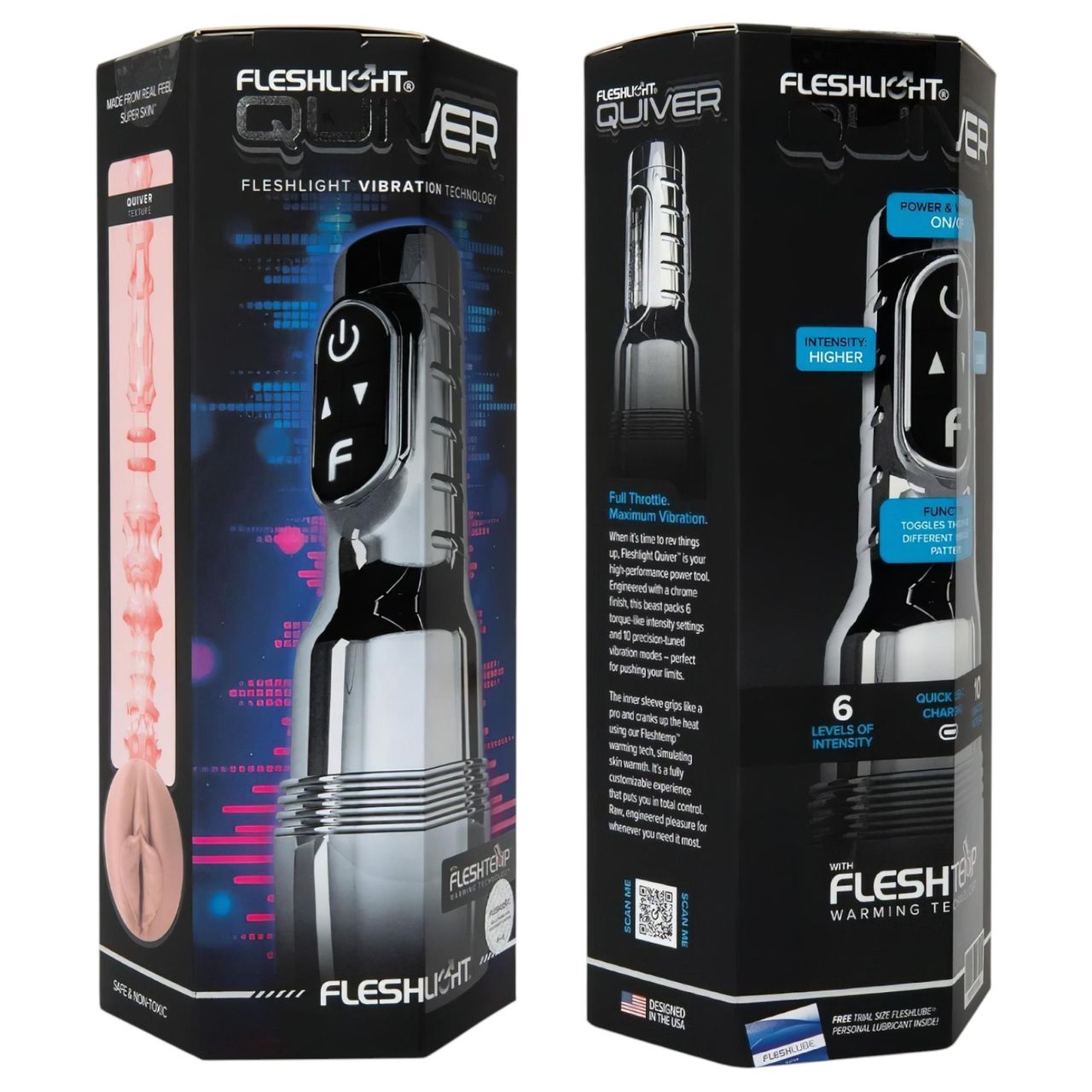 Fleshlight Quiver - rezgő és melegítő maszturbátor (vagina)