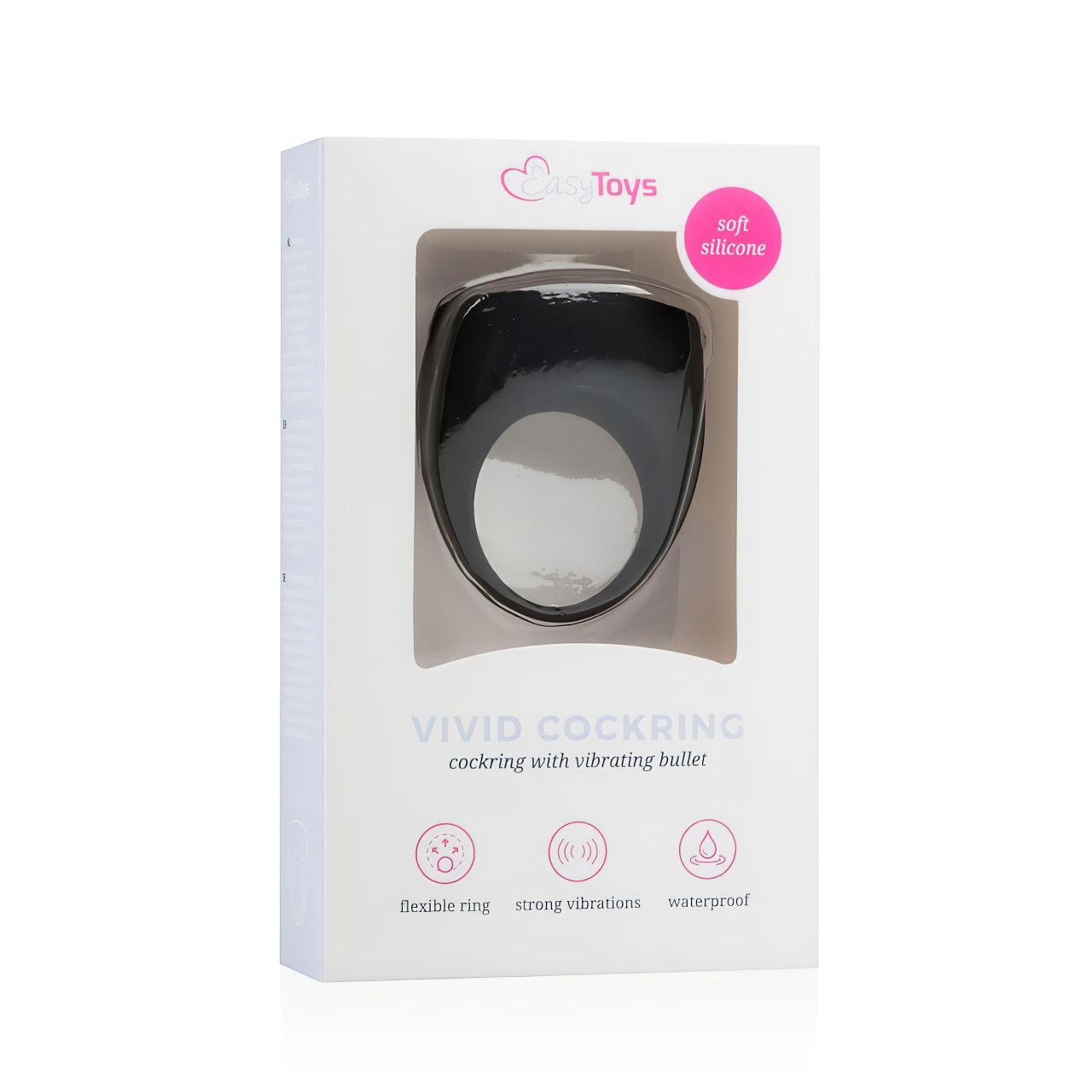 EasyToys - vibrációs péniszgyűrű (fekete) EasyToys - vibrációs péniszgyűrű (fekete)