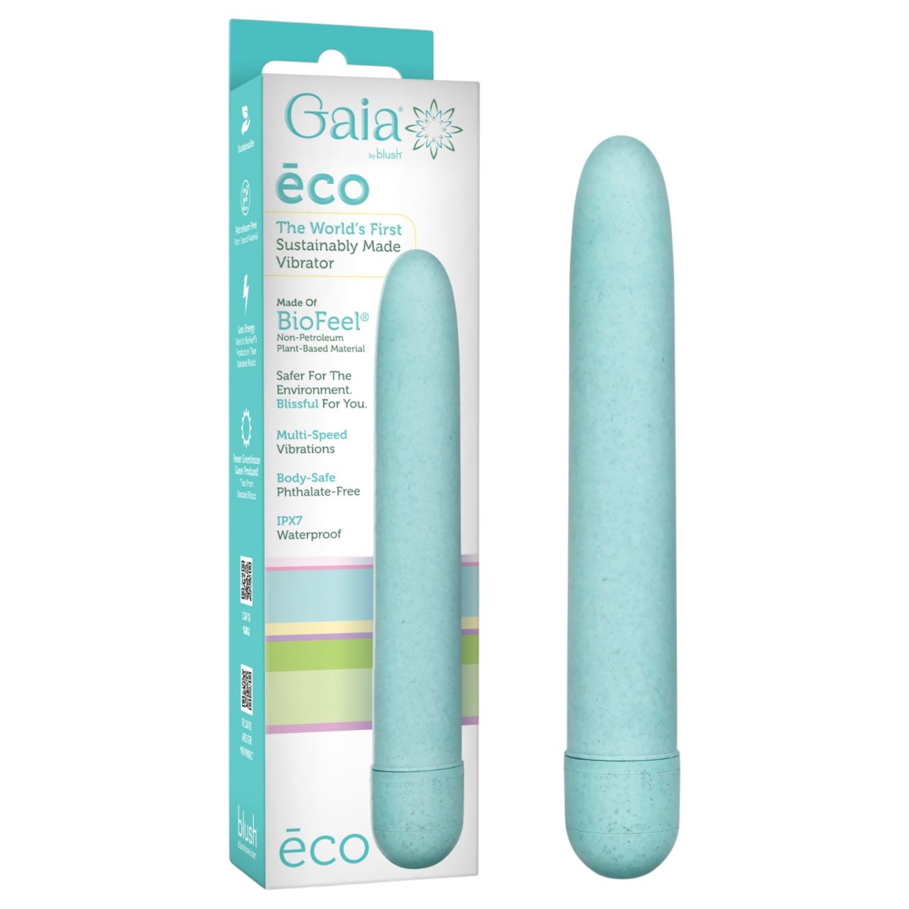 Gaia Eco L - környezetbarát rúdvibrátor (kék) - nagy Gaia Eco L - környezetbarát rúdvibrátor (kék) - nagy