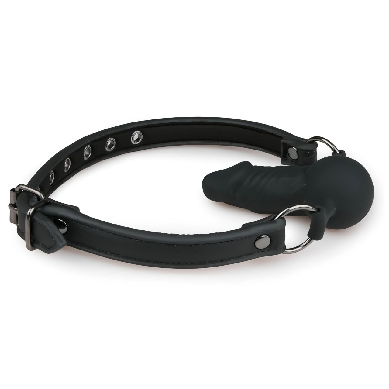 EasyToys - szájpecek belső dildóval (fekete) EasyToys - szájpecek belső dildóval (fekete)