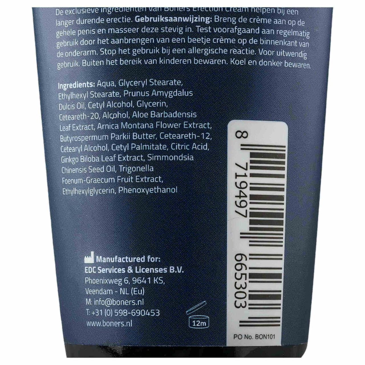 Boners Erection - stimuláló intim krém férfiaknak (100 ml)