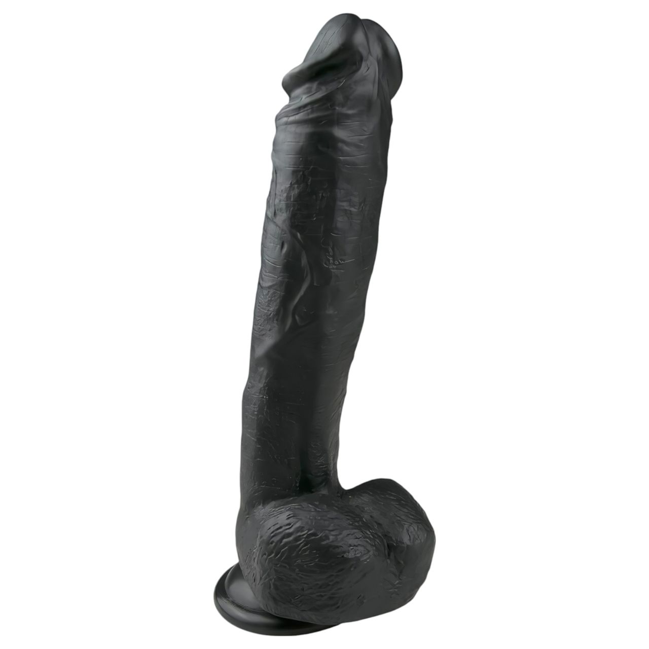 EasyToys - tapadókorongos, herés nagy dildó (26,5 cm, fekete) EasyToys - tapadókorongos, herés nagy dildó (26,5 cm, fekete)