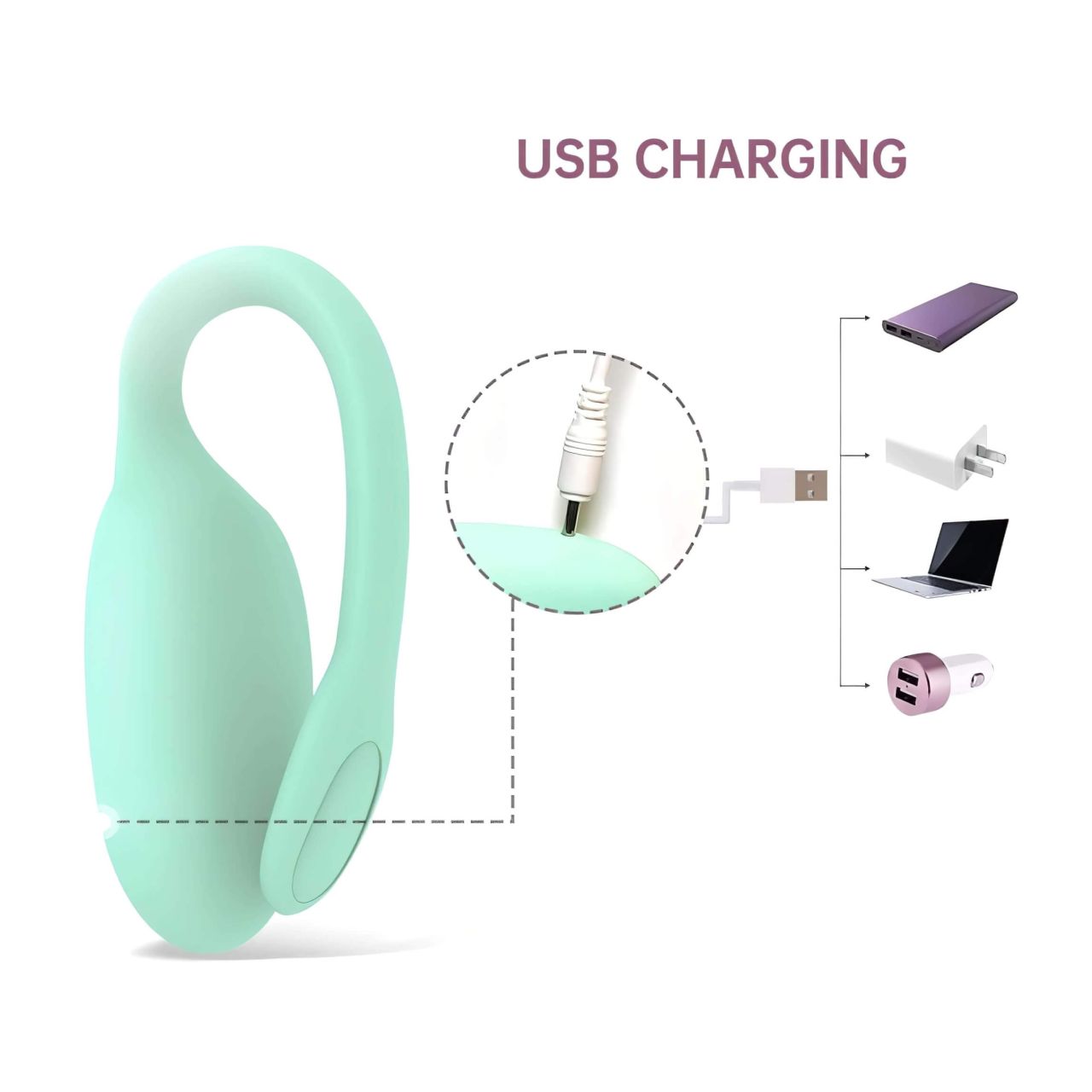 Magic Motion FitCute - App-vezérelt vibrációs gésagolyó (menta) Magic Motion FitCute - App-vezérelt vibrációs gésagolyó (menta)