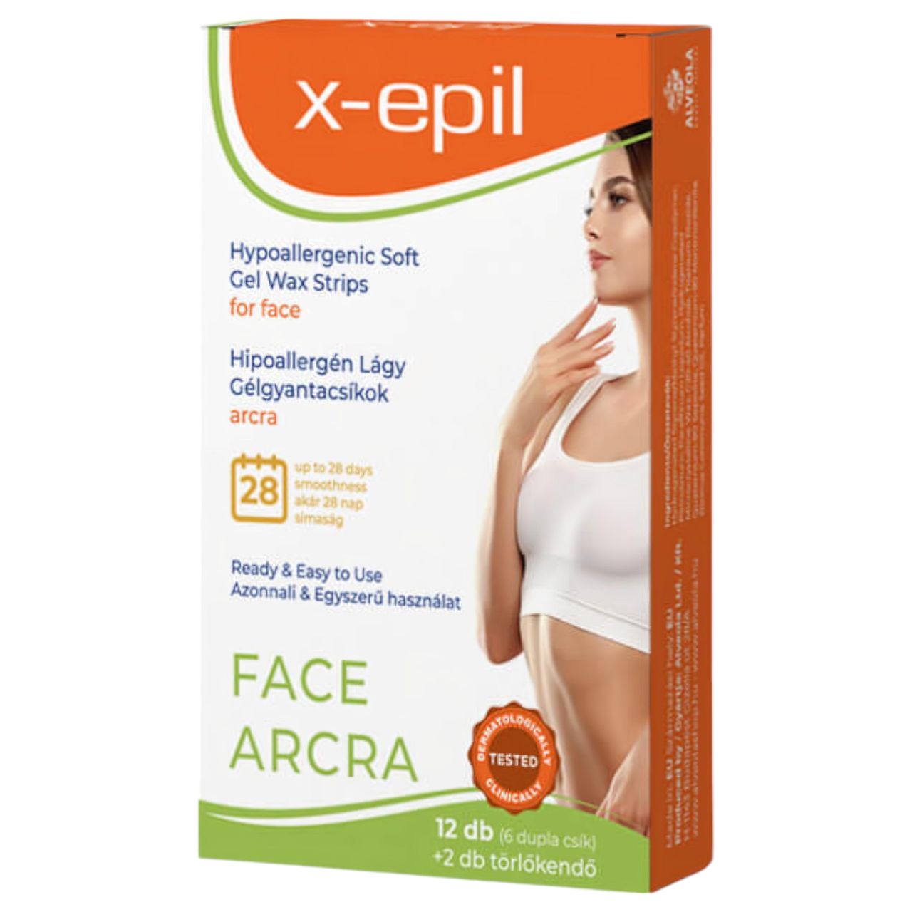 X-Epil - hipoallergén gélgyantacsíkok arcra (12 db) X-Epil - hipoallergén gélgyantacsíkok arcra (12 db)