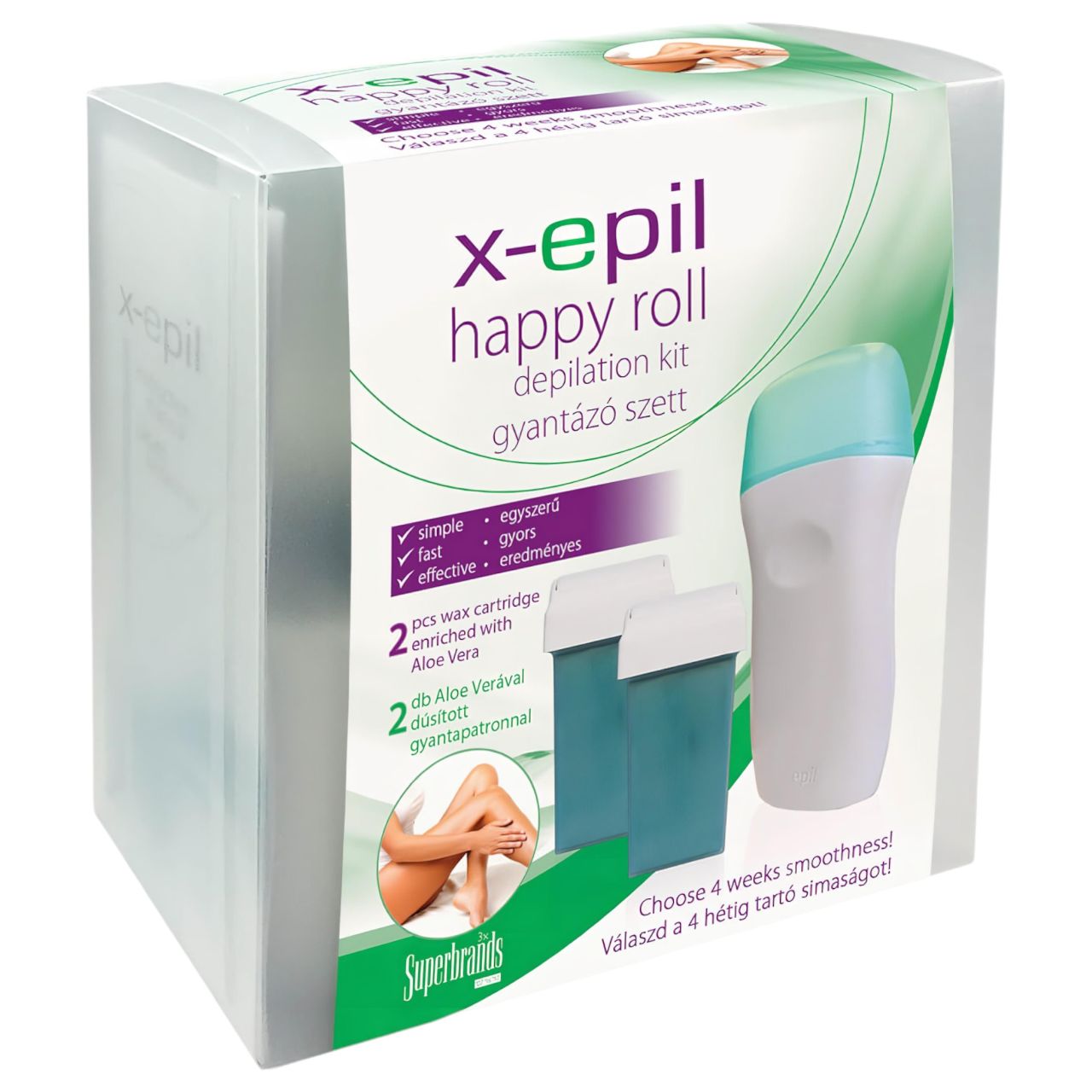 X-Epil Happy roll - gyantázó szett X-Epil Happy roll - gyantázó szett