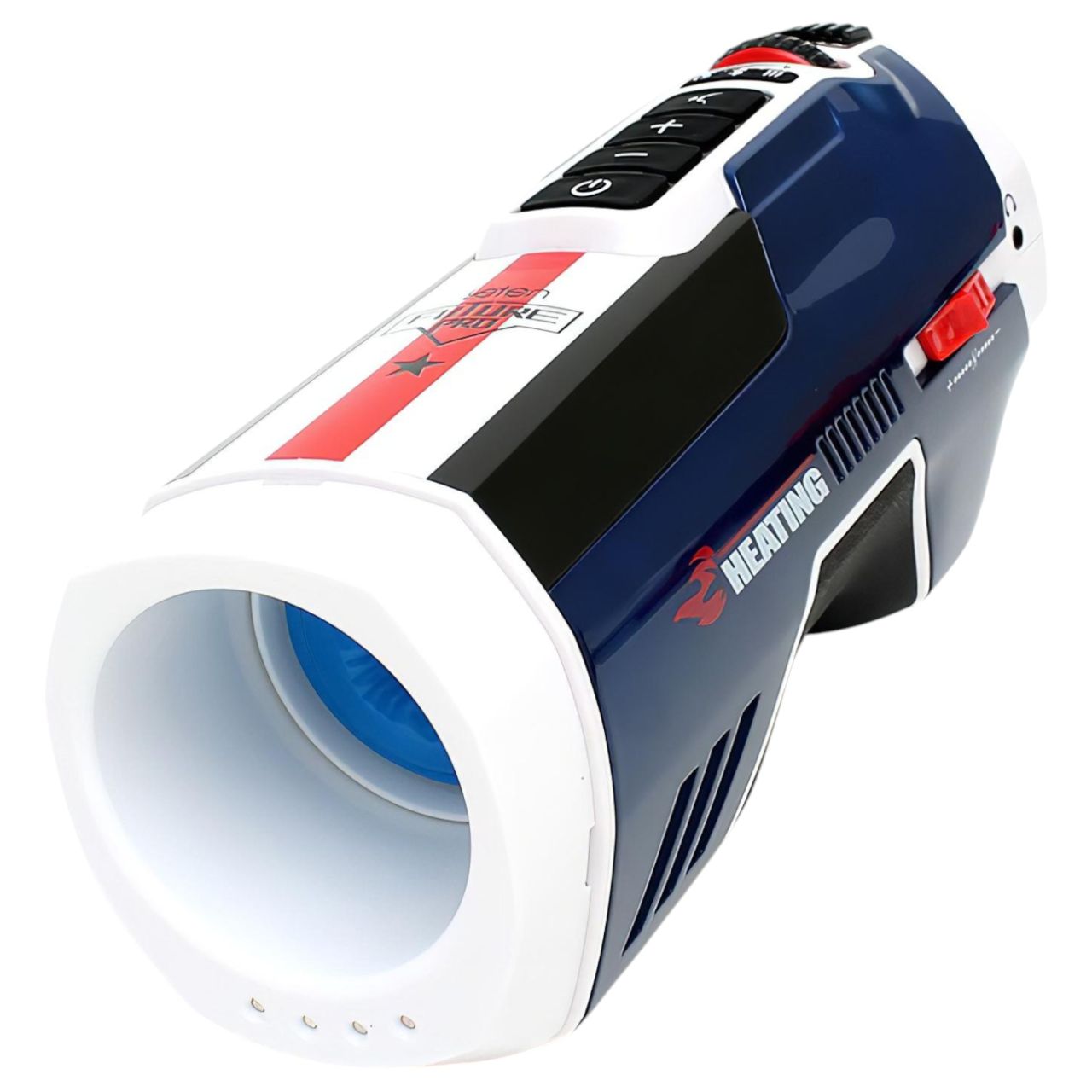 Leten SM Future Pro - hálózati lökő, szorító, melegítő maszturbátor (kék)