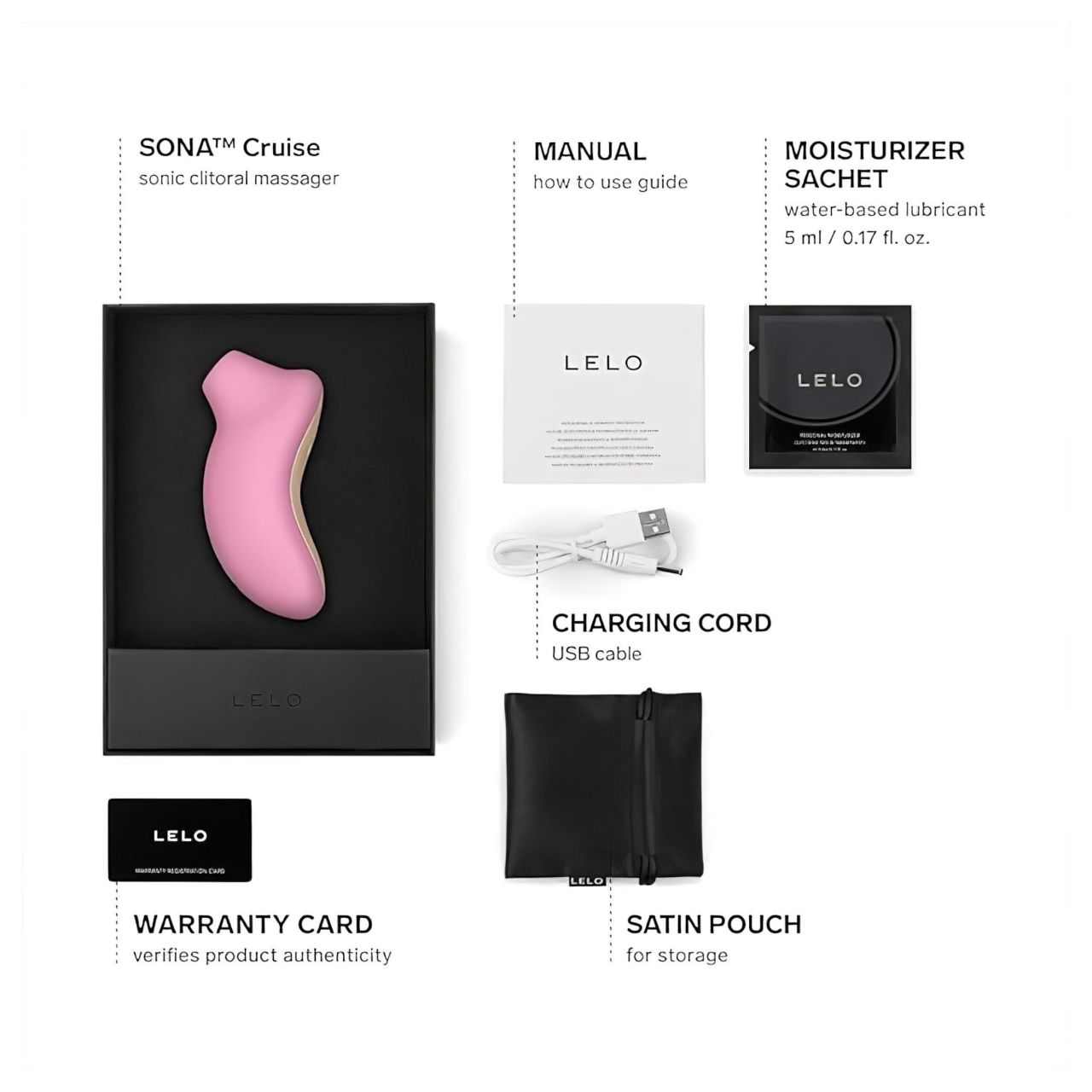 LELO Sona Cruise - hanghullámos csiklóizgató (pink)