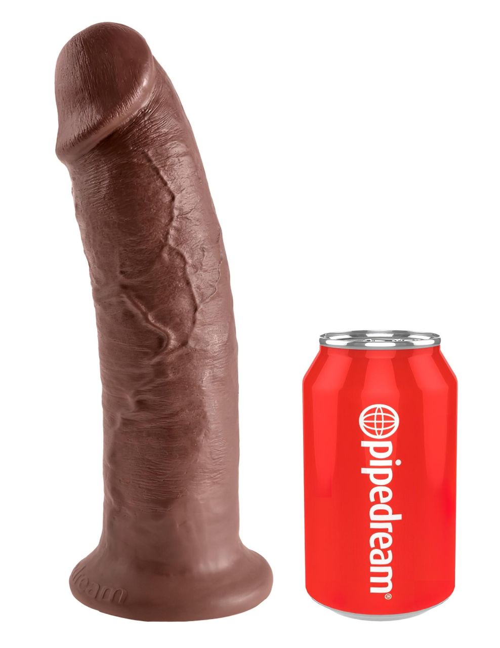 King Cock 10 - nagy tapadókorongos dildó (25 cm, barna) King Cock 10 - nagy tapadókorongos dildó (25 cm, barna)