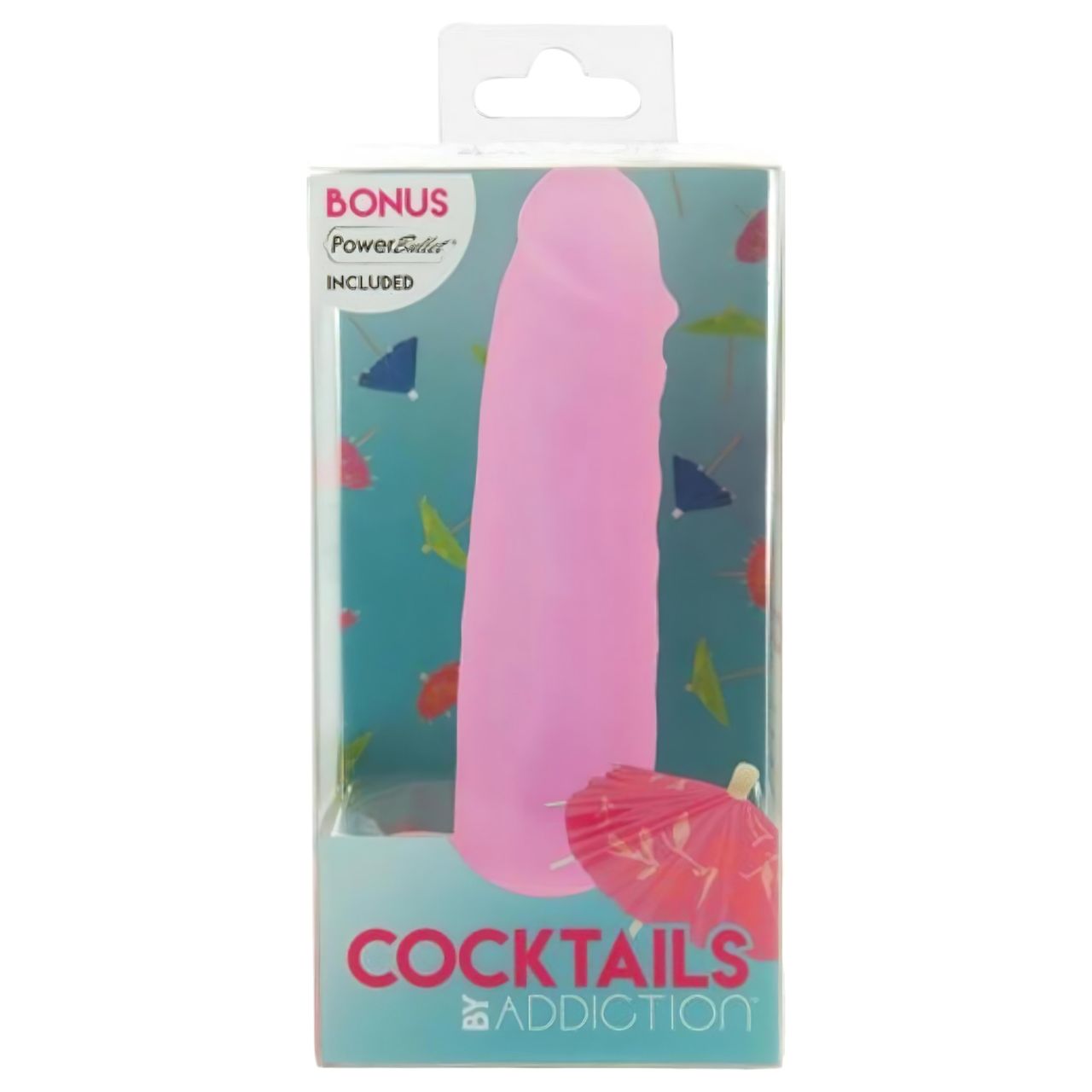 Addiction Cocktails - tapadókorongos dildó (pink) Addiction Cocktails - tapadókorongos dildó (pink)