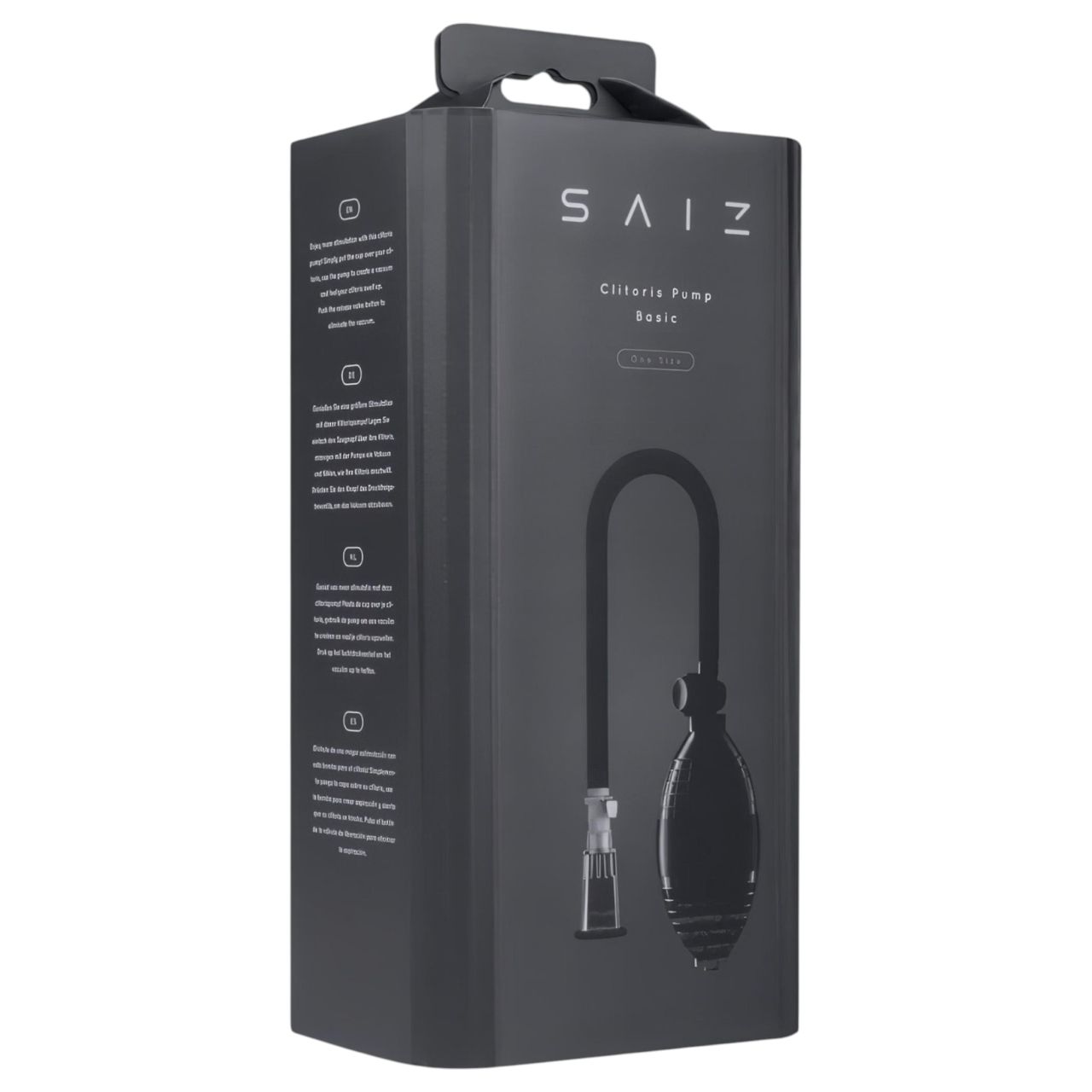 Saiz Basic - klitorisz pumpa (átlátszó-fekete) Saiz Basic - klitorisz pumpa (átlátszó-fekete)