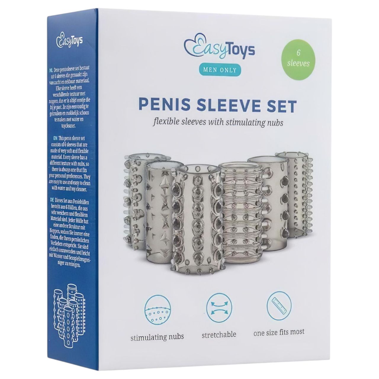 EasyToys Penis Sleeve - péniszmandzsetta szett (szürke, 6 db) EasyToys Penis Sleeve - péniszmandzsetta szett (szürke, 6 db)
