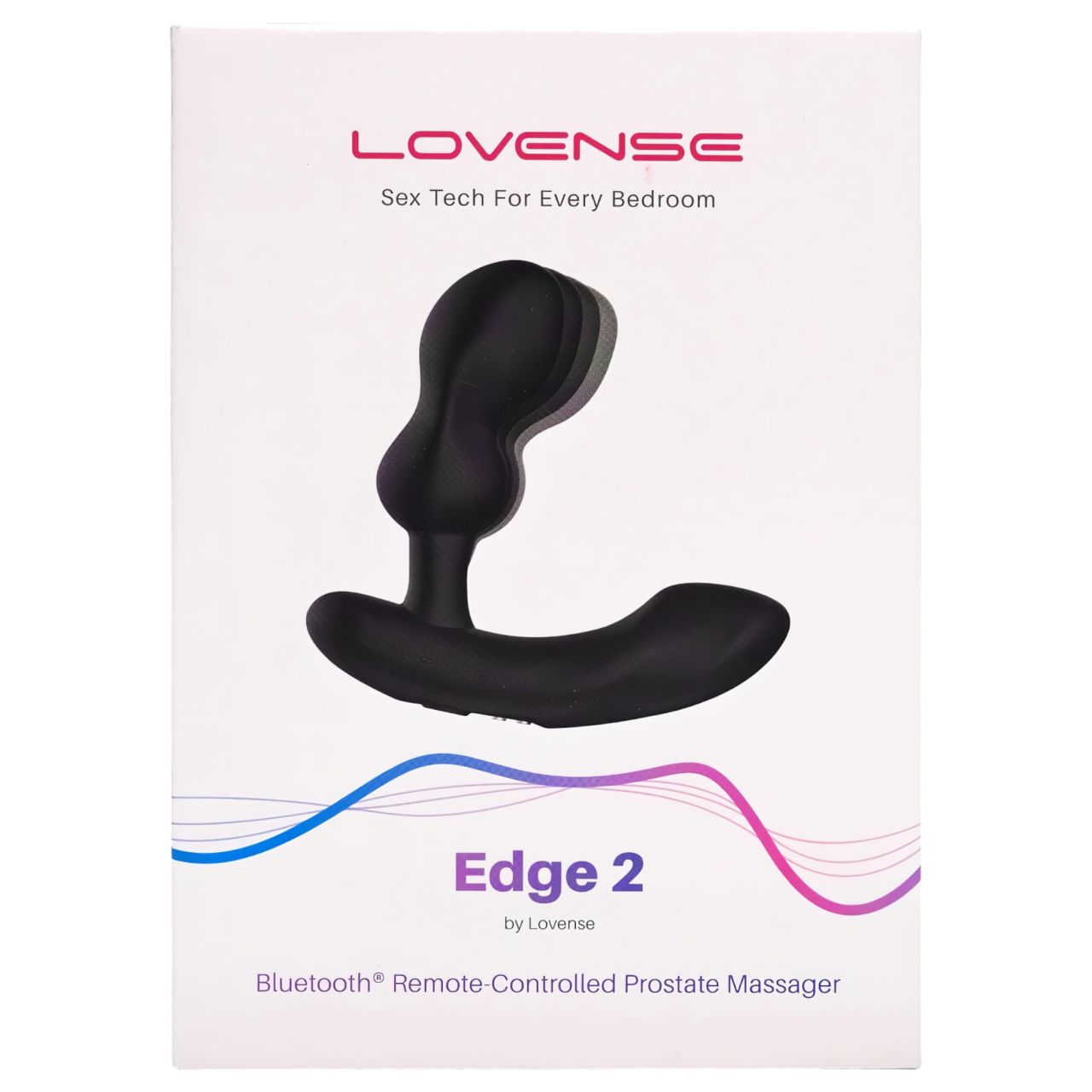Lovense Edge 2 - App-vezérelt prosztata vibrátor, férfiaknak (fekete)