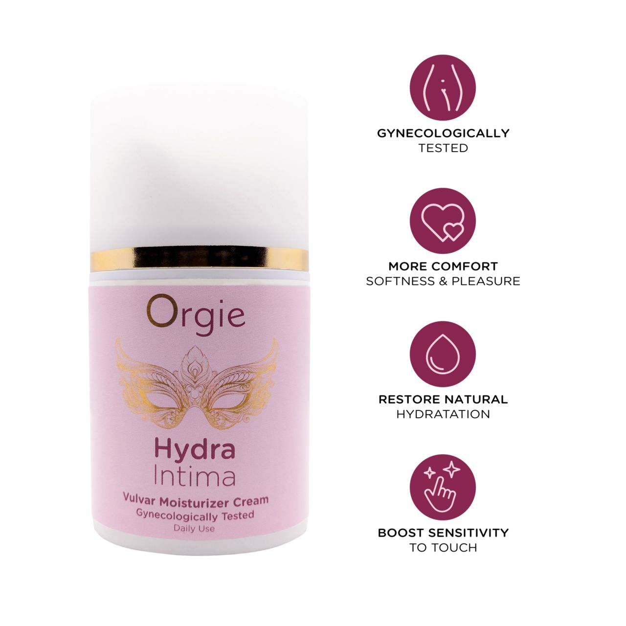 Orgie Hydra Intima – Vulva hidratáló krém napi használatra (50 ml)