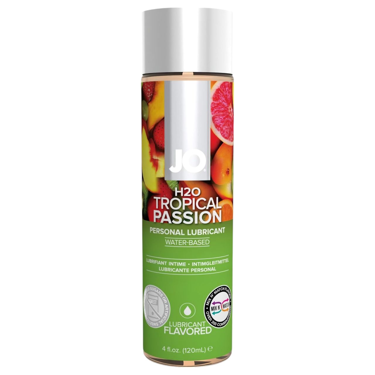 System JO - H2O trópusi gyümölcs - vízbázisú síkosító (120 ml)