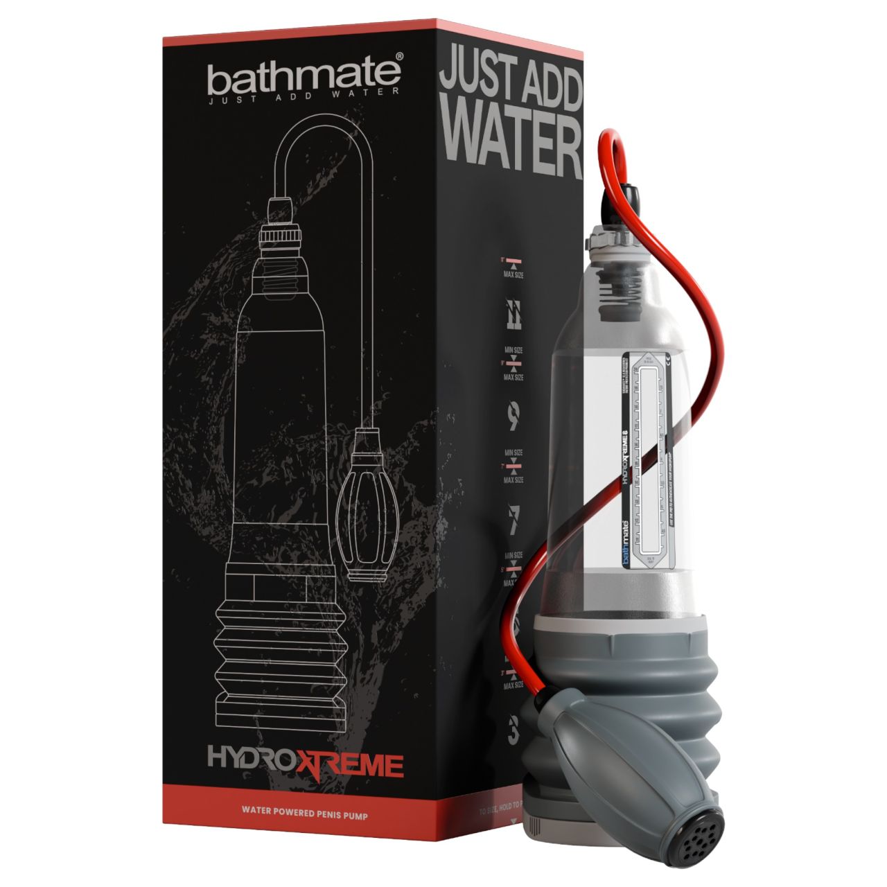 Bathmate HydroXtreme 8 - hidropumpa, kiegészítők nélkül (átlátszó) Bathmate HydroXtreme 8 - hidropumpa, kiegészítők nélkül (átlátszó)
