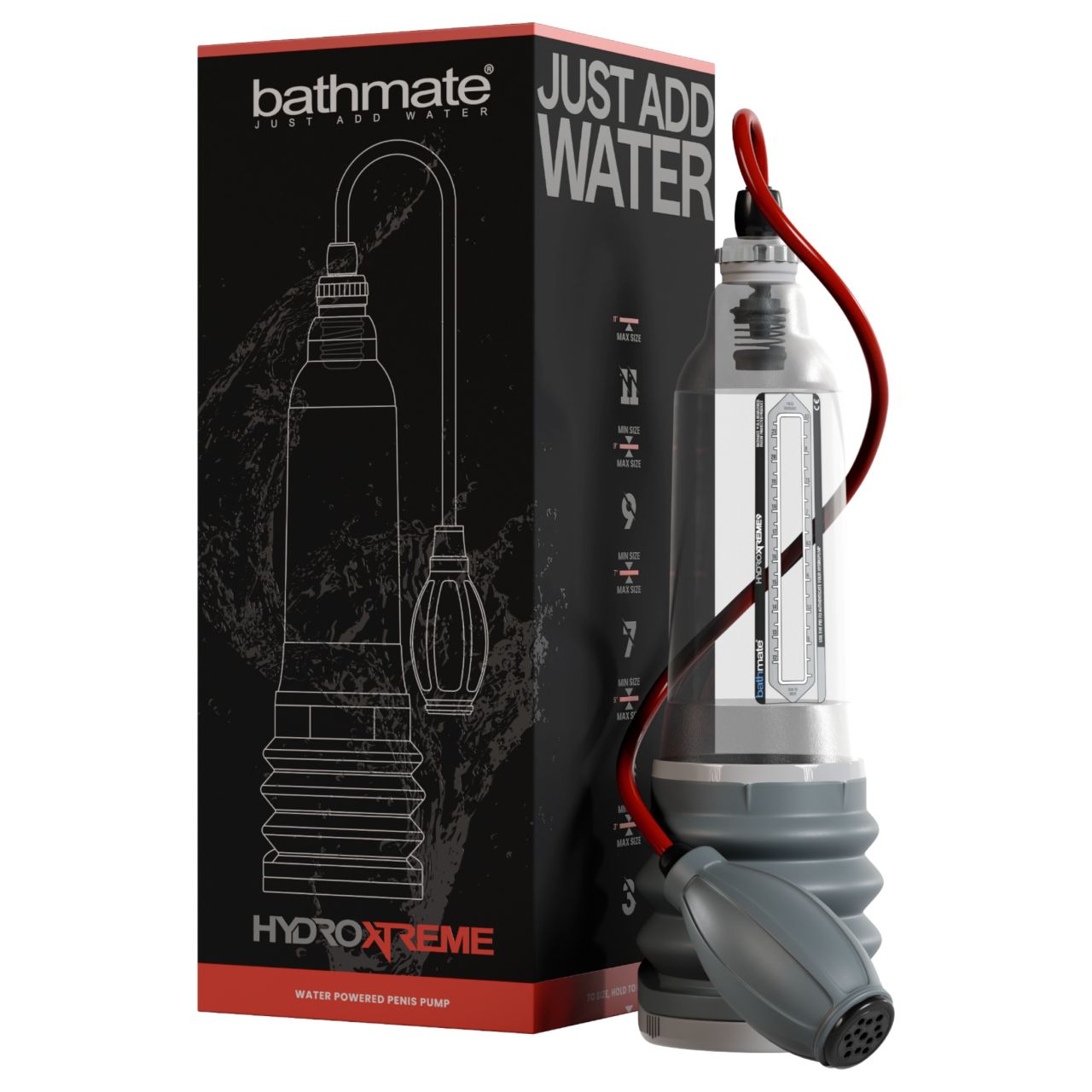 Bathmate HydroXtreme 9 - hidropumpa, kiegészítők nélkül (átlátszó) Bathmate HydroXtreme 9 - hidropumpa, kiegészítők nélkül (átlátszó)