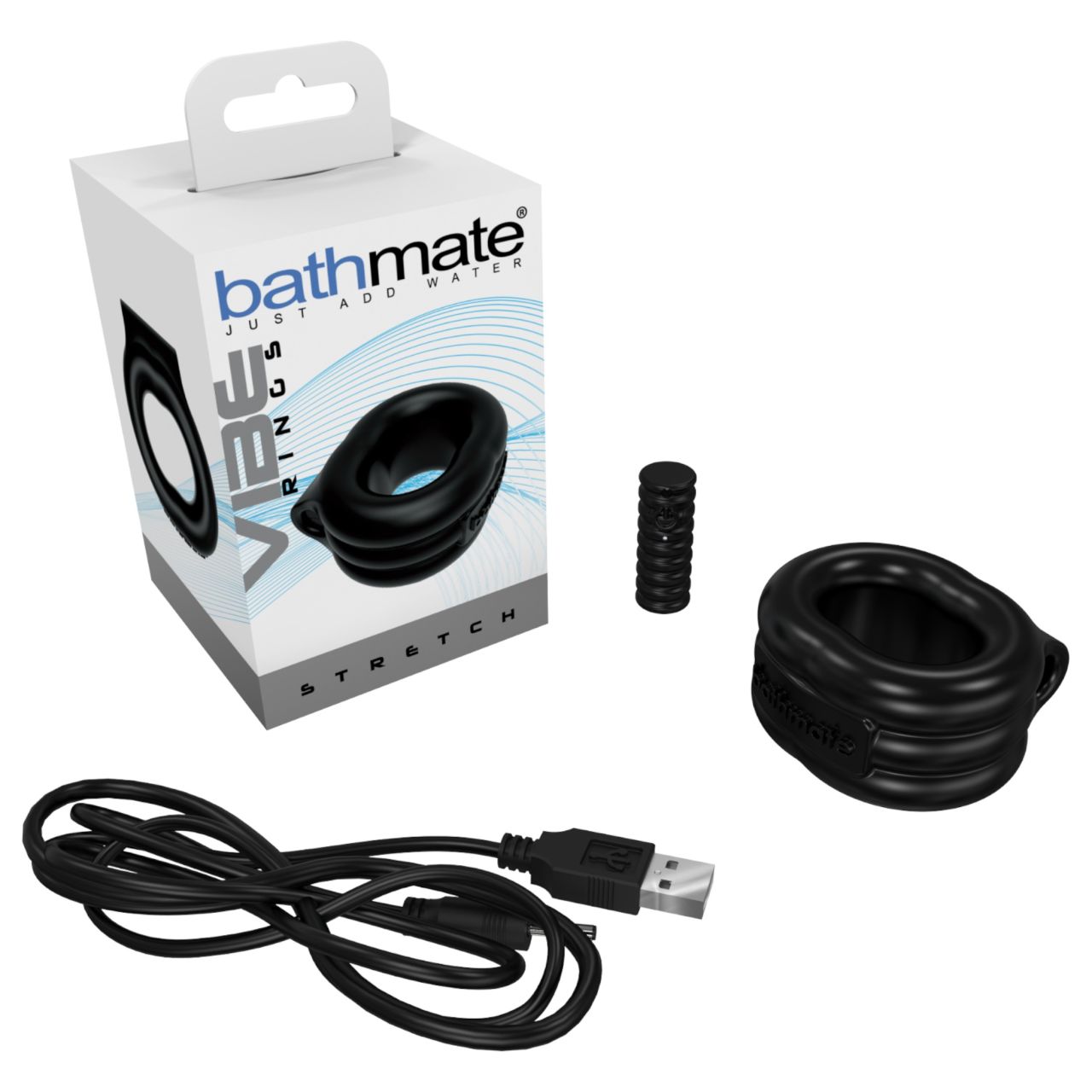 Bathmate Vibe Ring Stretch - akkus vibrációs péniszgyűrű (fekete) Bathmate Vibe Ring Stretch - akkus vibrációs péniszgyűrű (fekete)