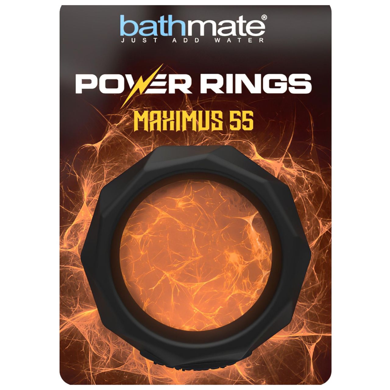 Bathmate Maximus 55 - szilikon péniszgyűrű (fekete)