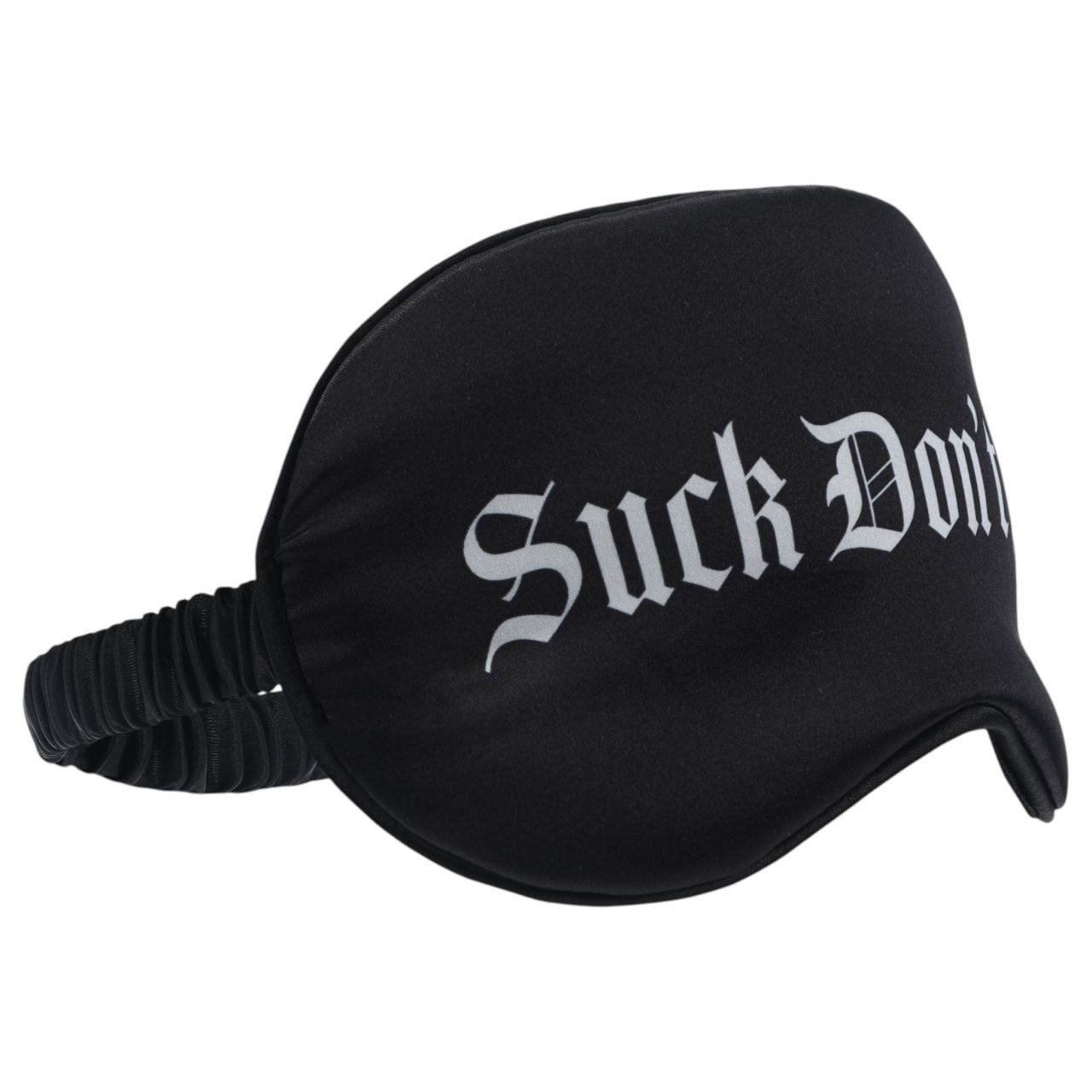 Ouch! Suck Don't Bite - feliratos szatén BDSM szemmaszk (fekete) Ouch! Suck Don't Bite - feliratos szatén BDSM szemmaszk (fekete)