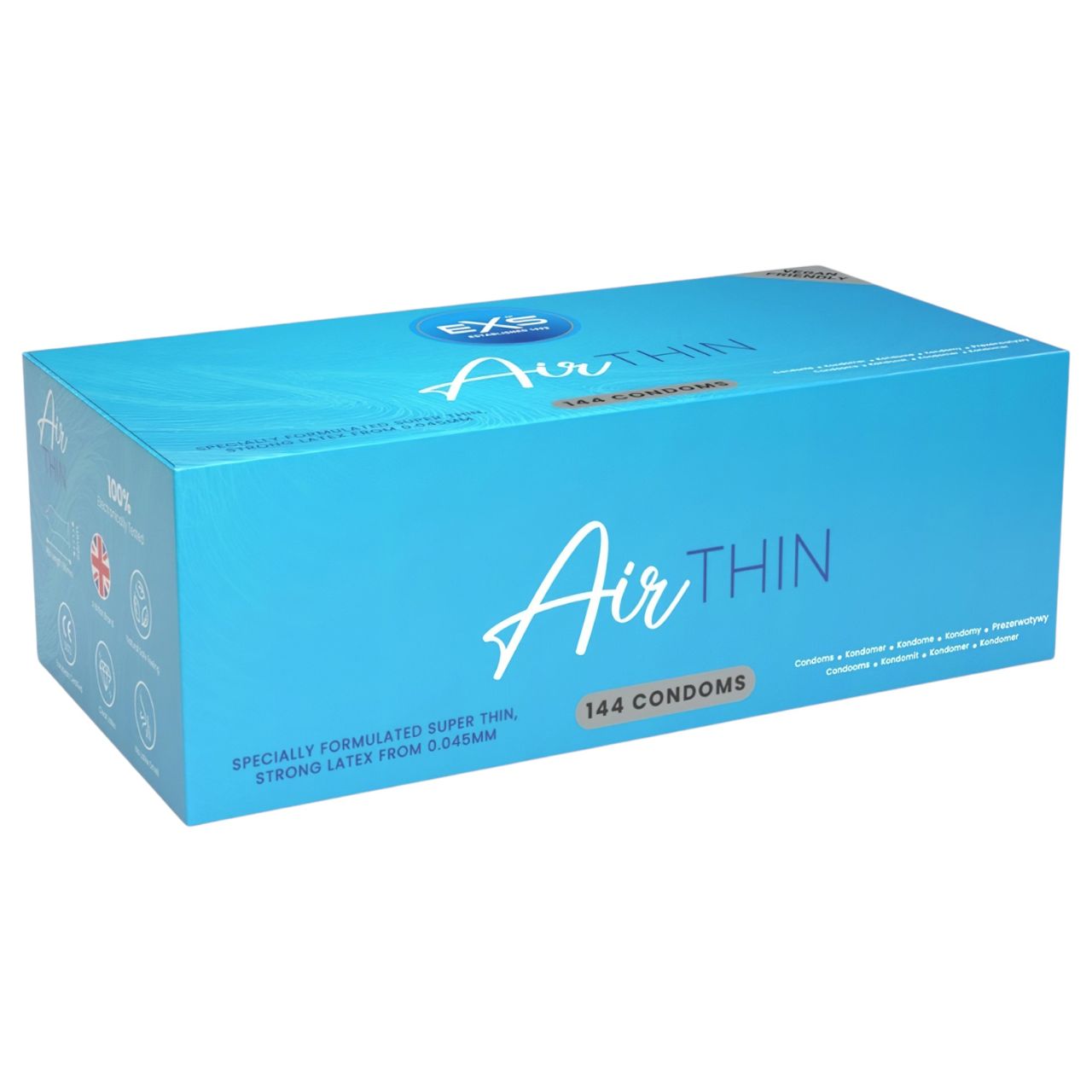 EXS Air Thin - latex óvszer (144 db)