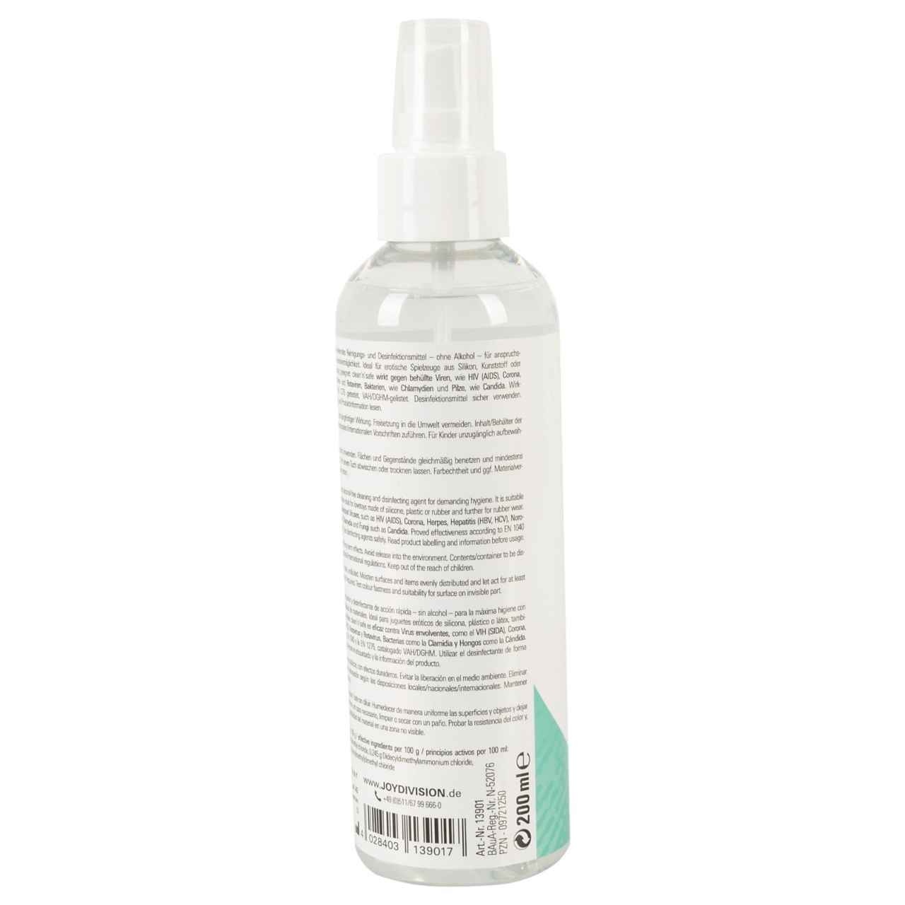 JoyDivision Clean Safe - fertőtlenítő és tisztító spray (200 ml) JoyDivision Clean Safe - fertőtlenítő és tisztító spray (200 ml)