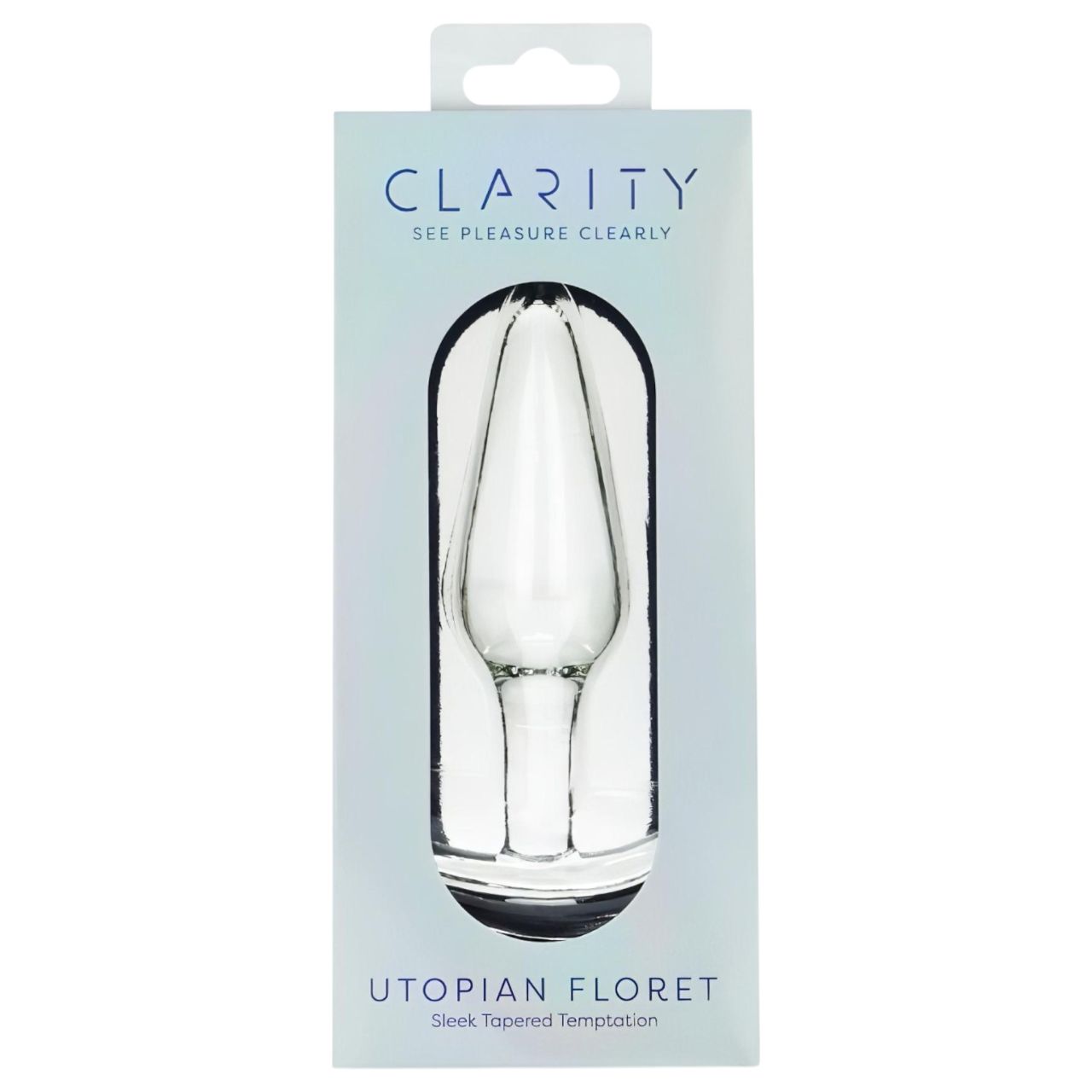 Clarity Utopian Floret - üveg análkúp (átlátszó) Clarity Utopian Floret - üveg análkúp (átlátszó)
