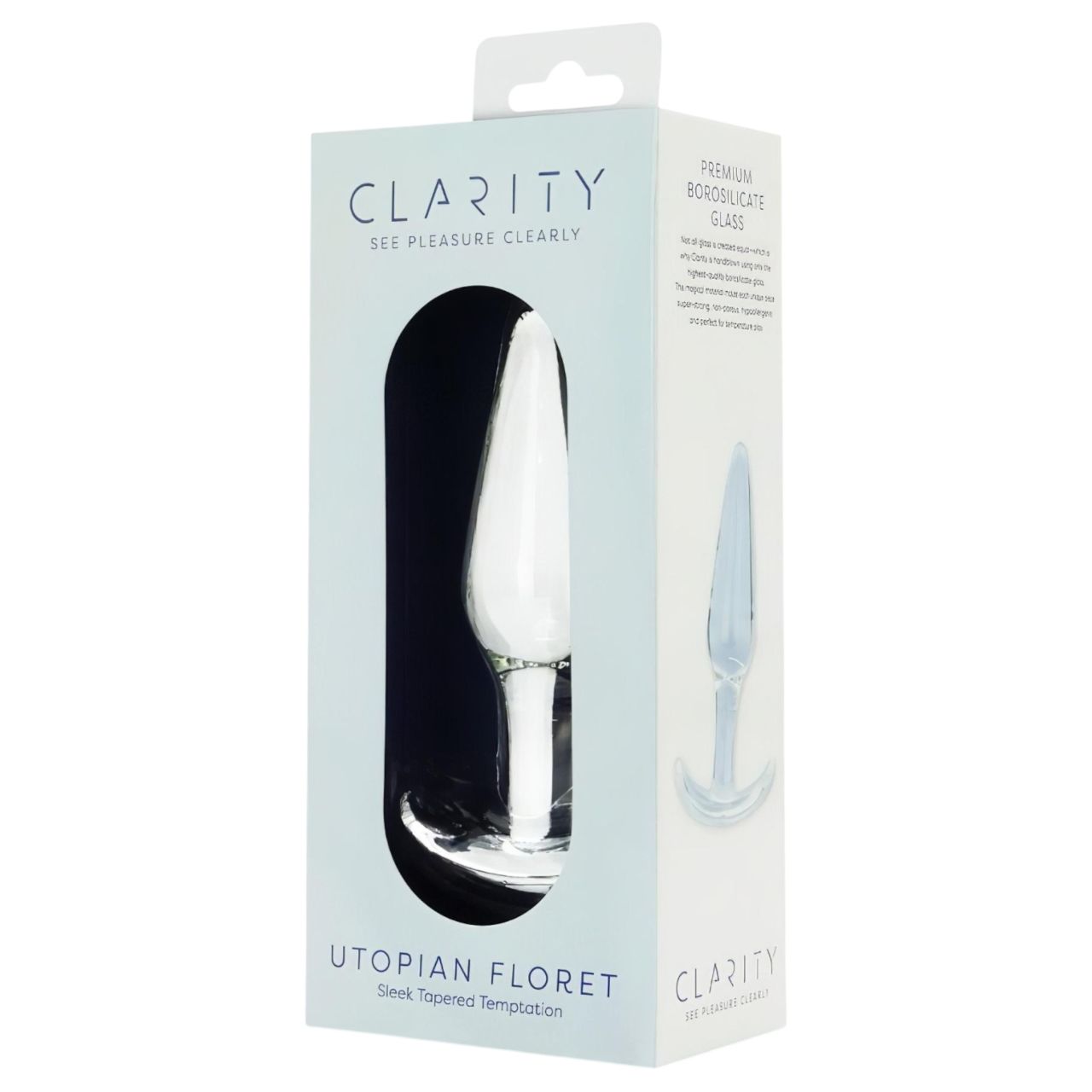 Clarity Utopian Floret - üveg análkúp (átlátszó) Clarity Utopian Floret - üveg análkúp (átlátszó)