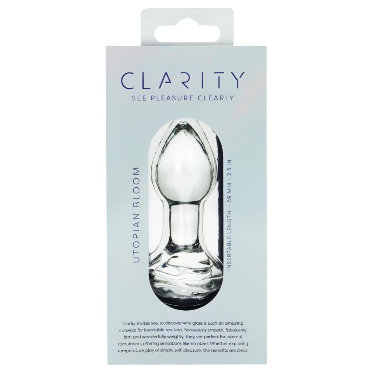 Clarity Utopian Bloom - üveg análkúp (átlátszó) Clarity Utopian Bloom - üveg análkúp (átlátszó)