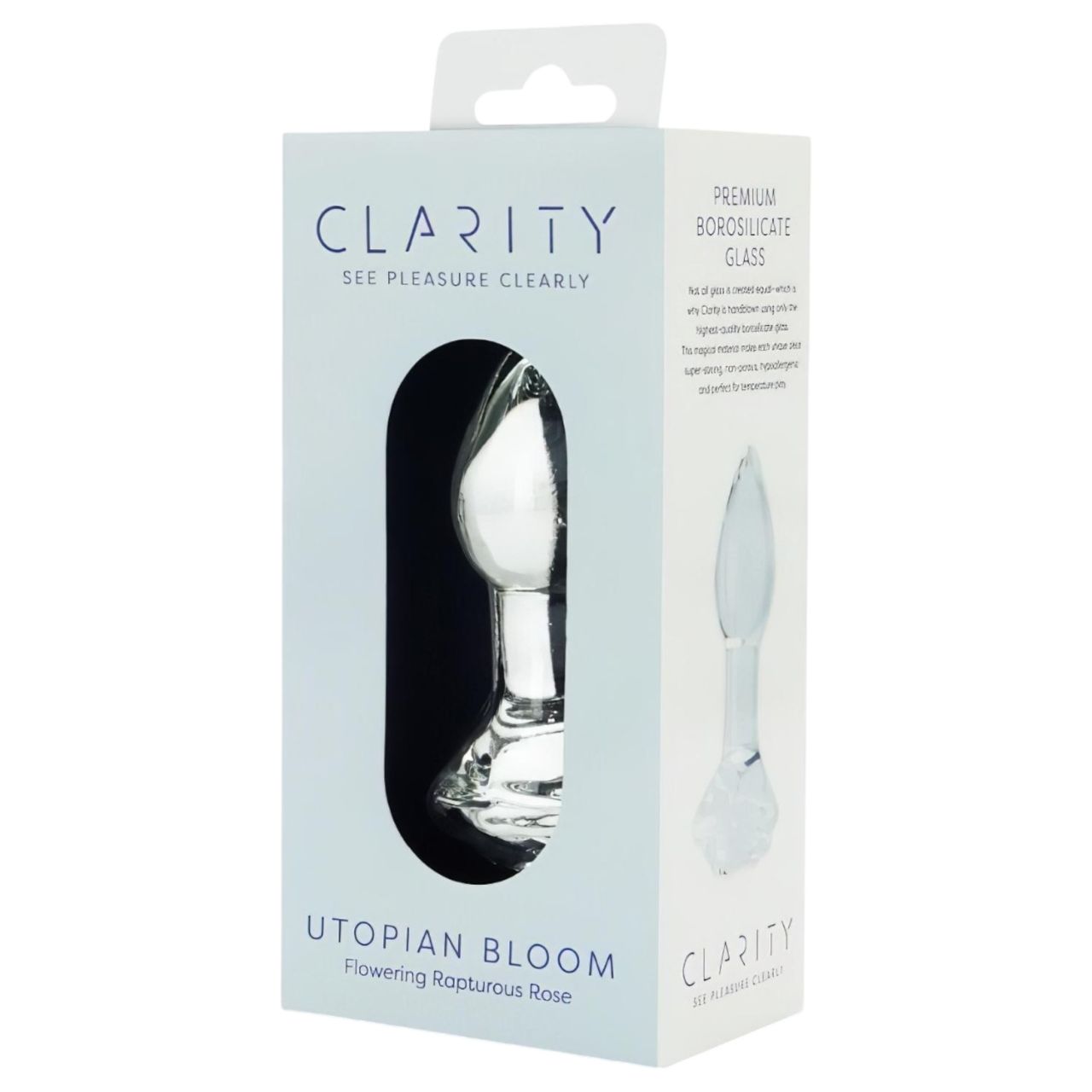 Clarity Utopian Bloom - üveg análkúp (átlátszó) Clarity Utopian Bloom - üveg análkúp (átlátszó)