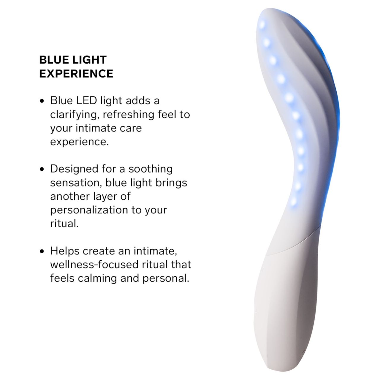 LELO Mona Spectra - okos G-pont vibrátor LED-fénnyel (fehér)