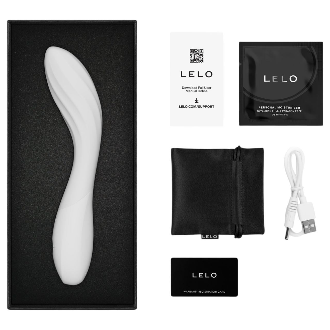LELO Mona Spectra - okos G-pont vibrátor LED-fénnyel (fehér)