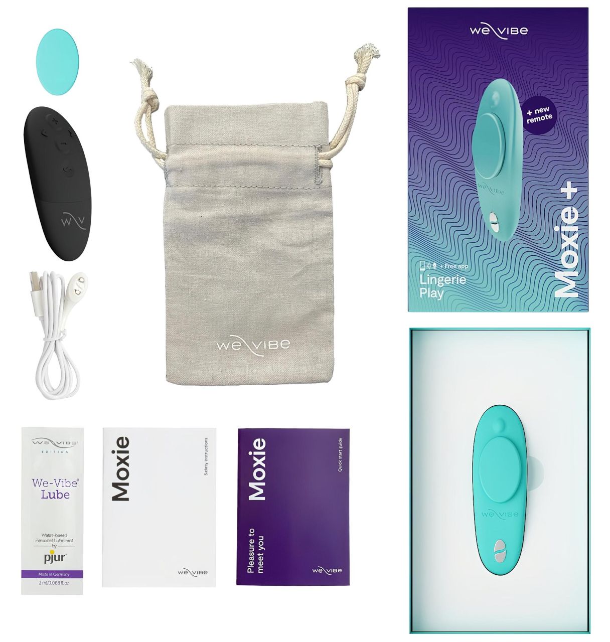 We-Vibe Moxie+ - hordható App- és távirányítós csiklóvibrátor (türkiz) We-Vibe Moxie+ - hordható App- és távirányítós csiklóvibrátor (türkiz)